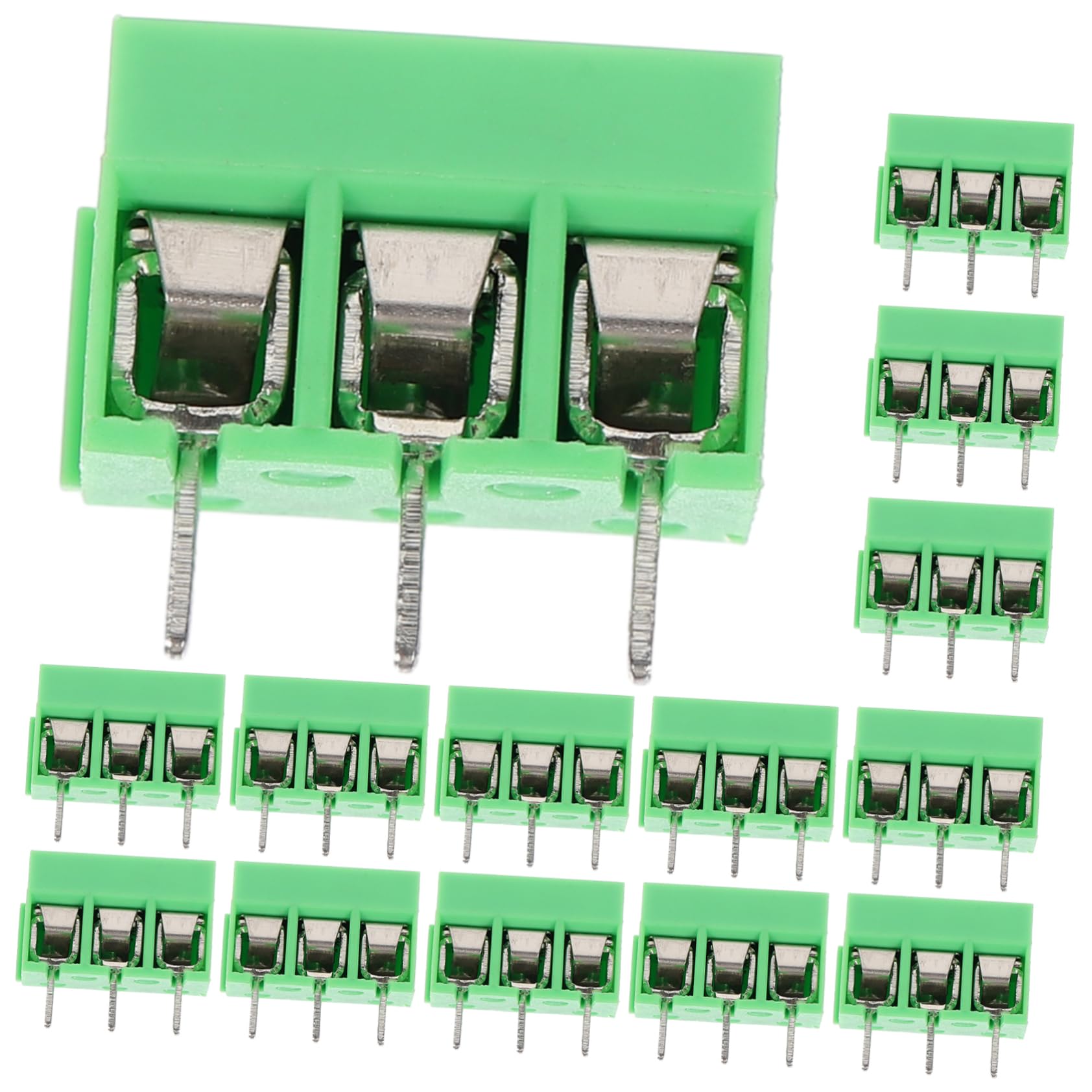 Gatuida 250piezas Bloques De Terminales De Pines Conectores Eléctricos Aislados Para Proyectos De Pcb y Distribución Eléctrica