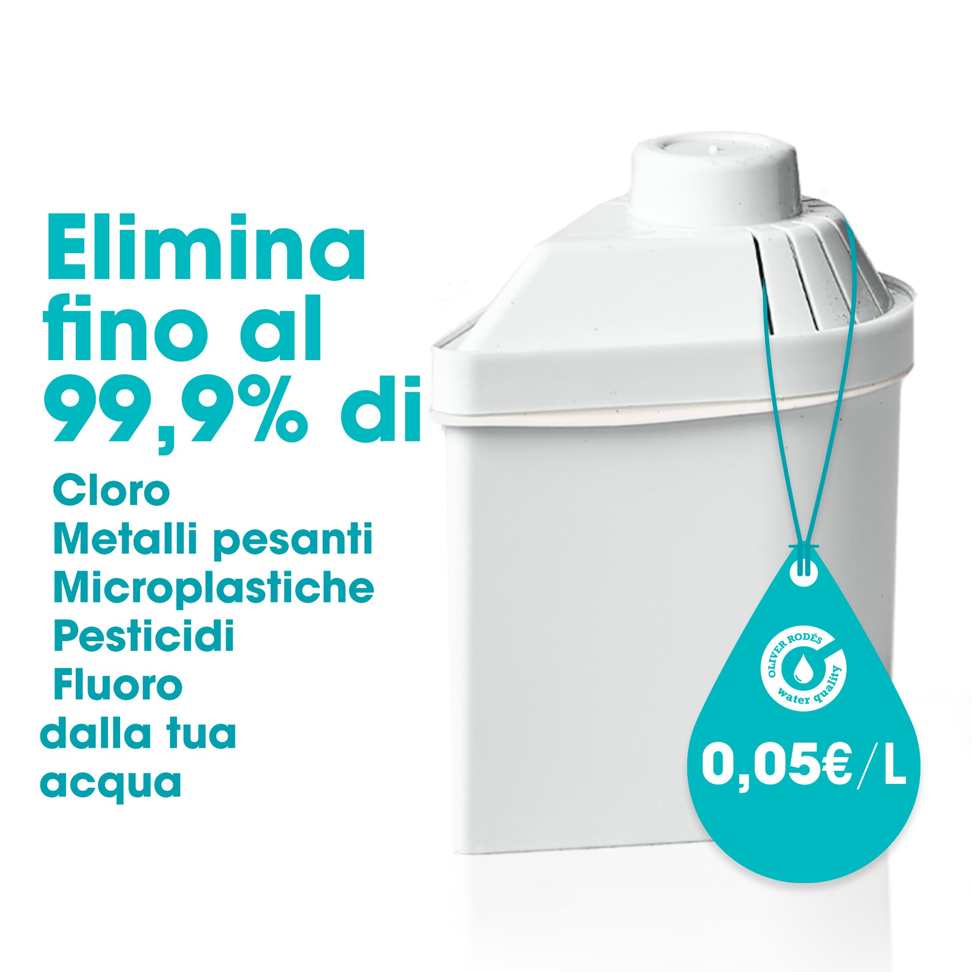 ALKANATUR Pack 3 filtri Alkanatur Drops ecologici | Depura, alcalinizza, idrogena, ionizza | Elimina cloro, metalli pesanti, pesticidi Aggiunge magnesio pH 9 | Senza sostanze tossiche