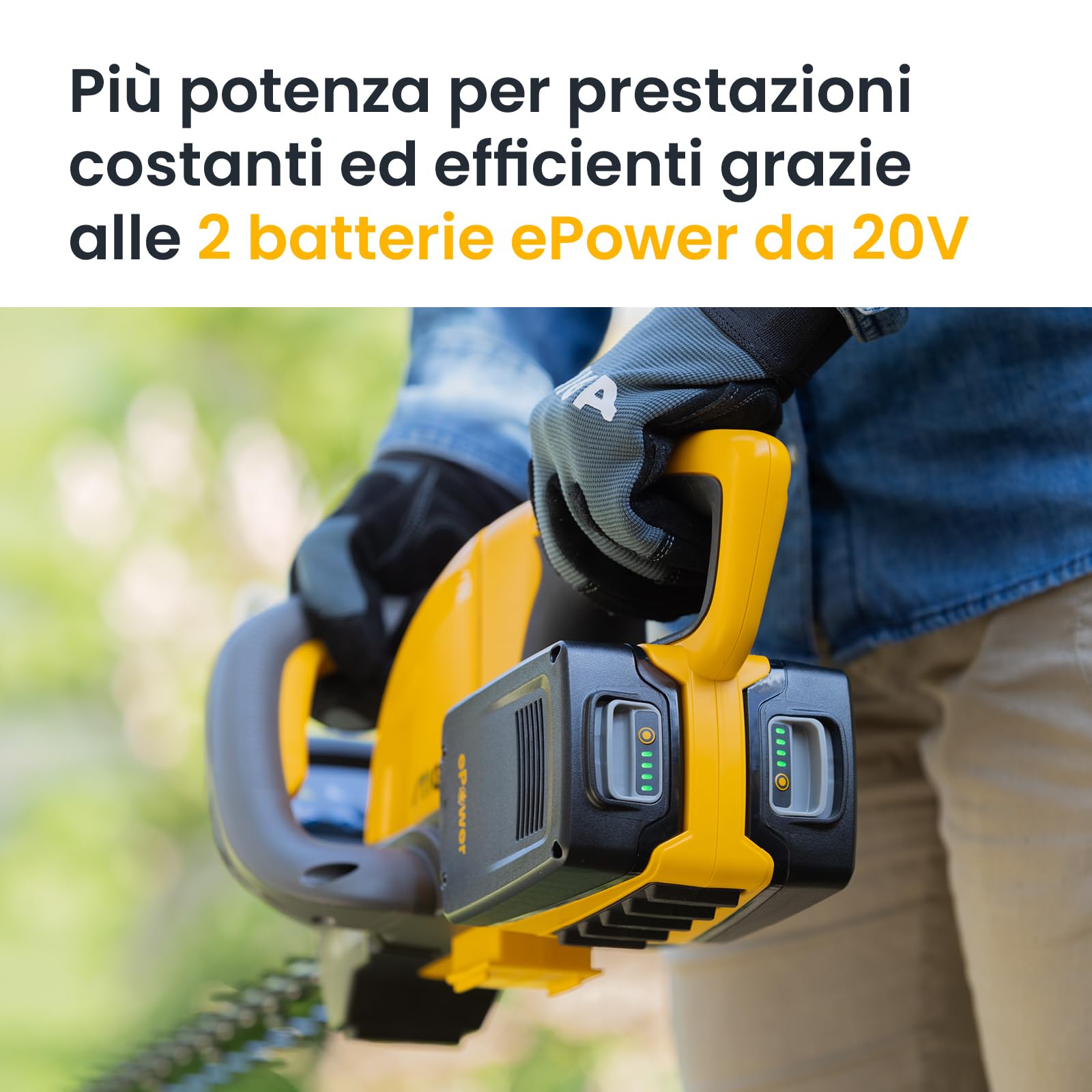 STIGA HT 300e Kit Tagliasiepi a Batteria, 2 Batt. 20V 2Ah + Caric. – Lama 73 cm, Dent. 30 mm – Manico Regol. 180°, Per Siepi e Cespugli