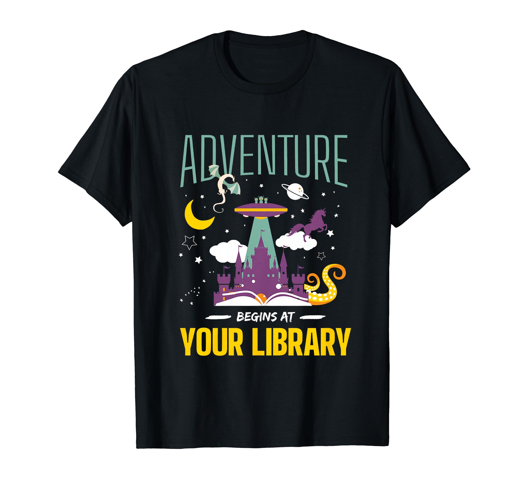 Magical Castle Book Lover Gifts Summer Reads 2024Adventure Begins At Your Library Summer Reading 2024 T-Shirt
