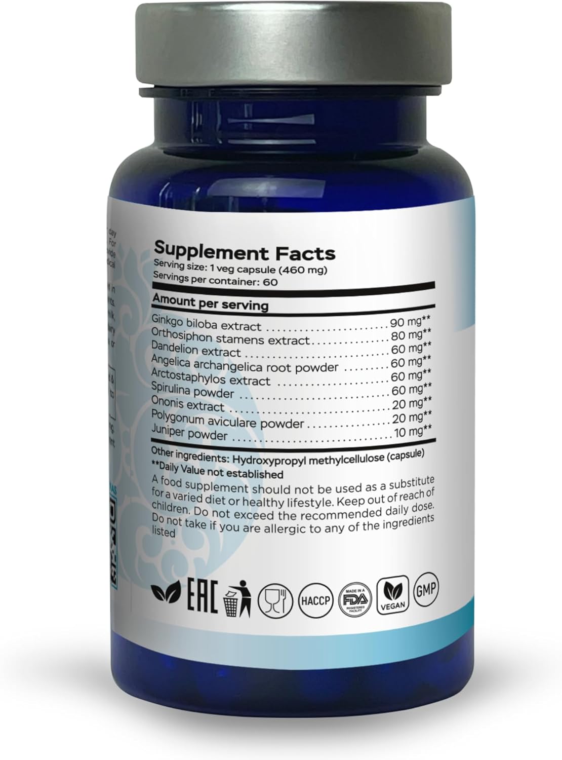 RenActive Kidney Detox Cleanse, Health Supplement for All-Natural Kidney Cleanse, Gut Health and Overall Wellness, 60 Veg Capsules, GMP, (Pack of 1) - Image 2