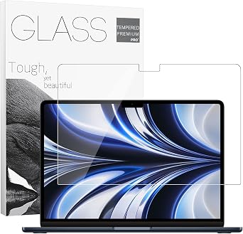 [1 Pack] Tempered Glass Screen Protector for MacBook Air 13.6 M2 2022 Laptop Touch Sensitive Scratch Resistant for Macbook 13.6" Laptop Screen Filter Bubble Free Ultra-Thin Screen Film Guard