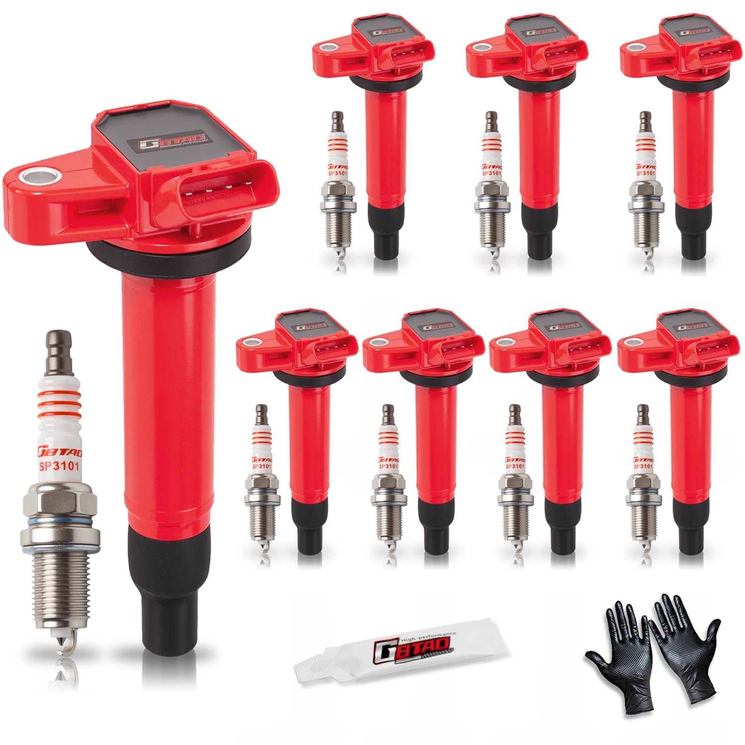 Photo 1 of GBTAD Ignition Coil Pack & Spark Plug Set for Toyota Tundra/Sequoia 4.7L V8