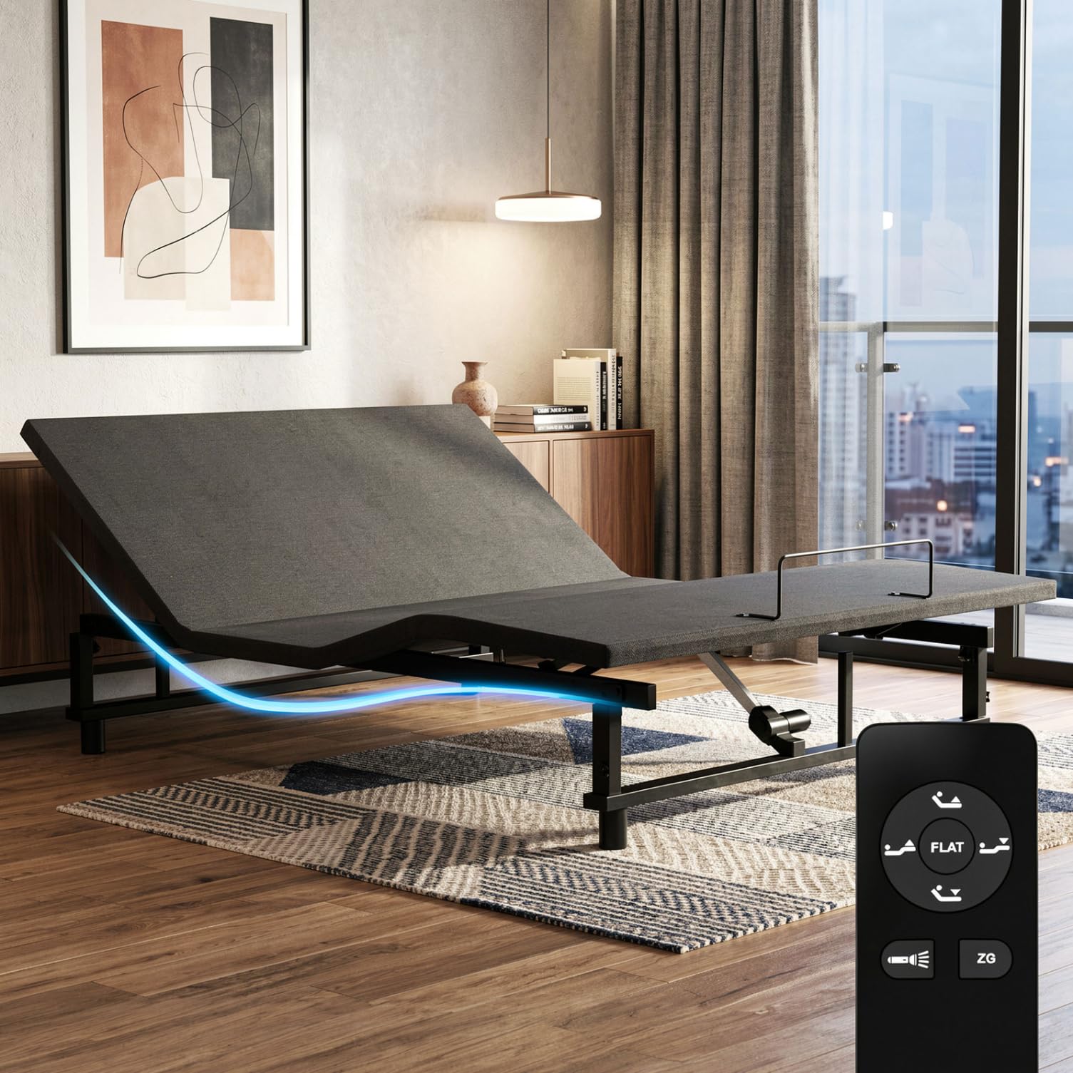 Photo 1 of Feetice King Adjustable Bed Frame with Wireless Remote