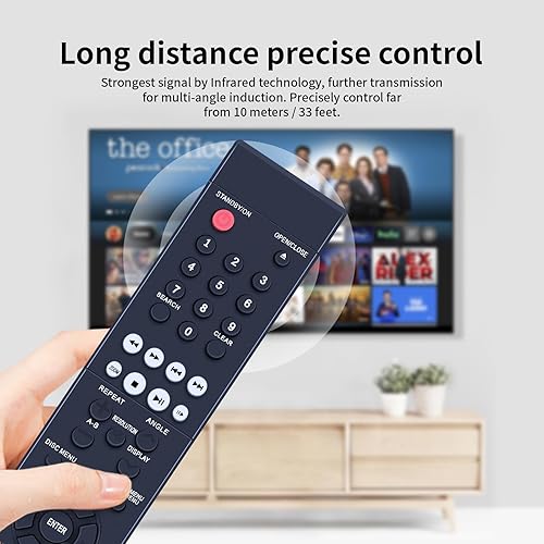 Miniatura 3 de BD005 Mando a distancia de repuesto para reproductor de DVD Insignia Blu-Ray NS-WBRDVD2-CA NS-BRDVD4-CA NS-WBRDVD2 NS-BRDVD4