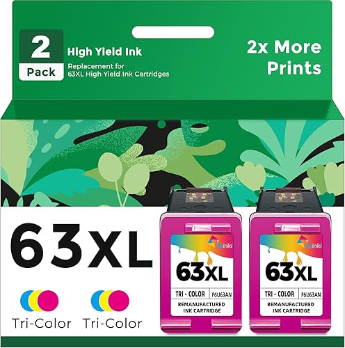 Vista 86 de Cartucho de tinta de color 61XL para HP 61 XL 61 Tinta de color para Envy 4500 4502 5534 5535 DeskJet 2512 3510 2542 2540 2544 3000 3050a 3052a 1055