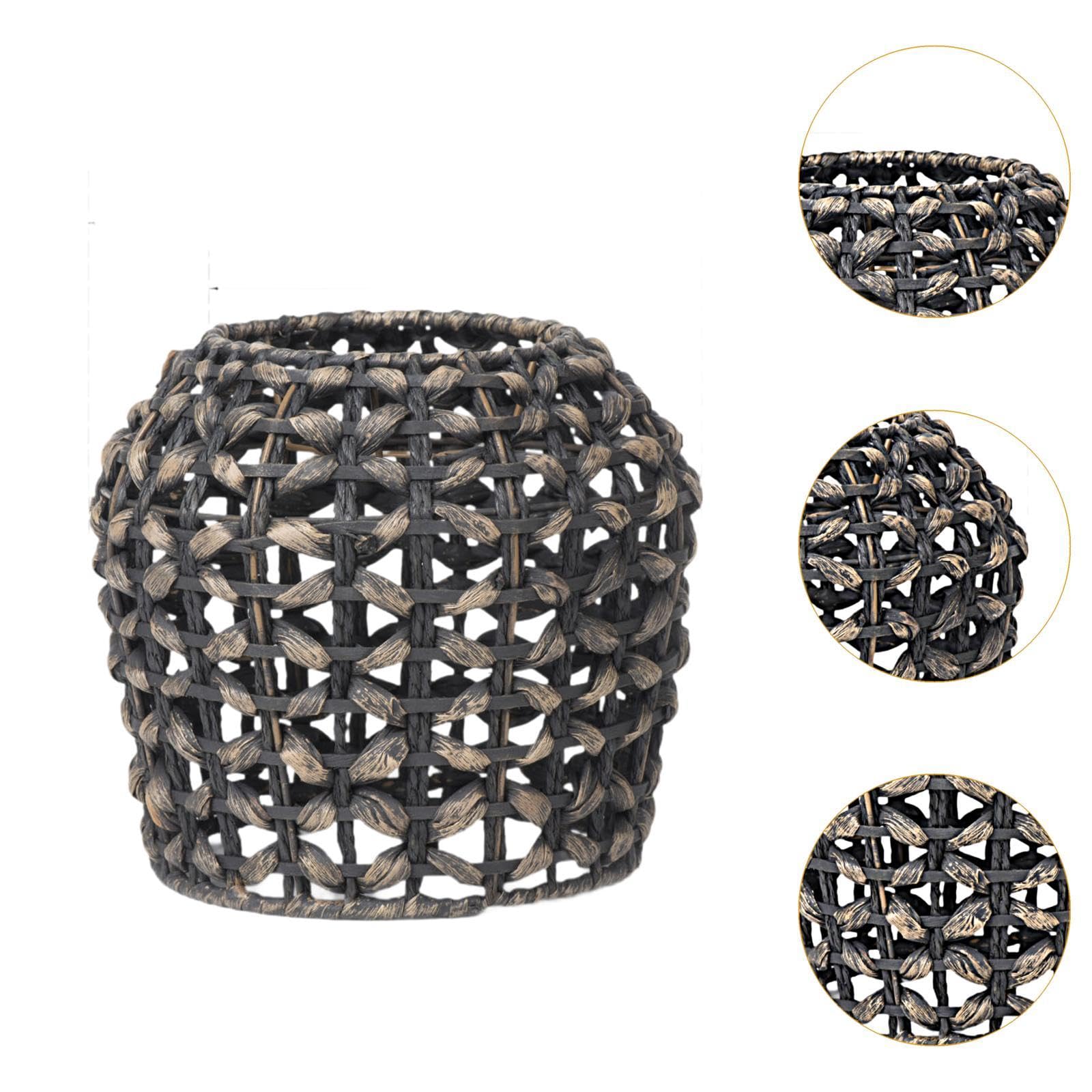 Boho rattanowy abażur klasyczny, pleciony abażur, dekoracyjna lampa sufitowa, lampa do jadalni, lampa wisząca, dekoracja do ogrodu, na imprezę, wesele, styl i