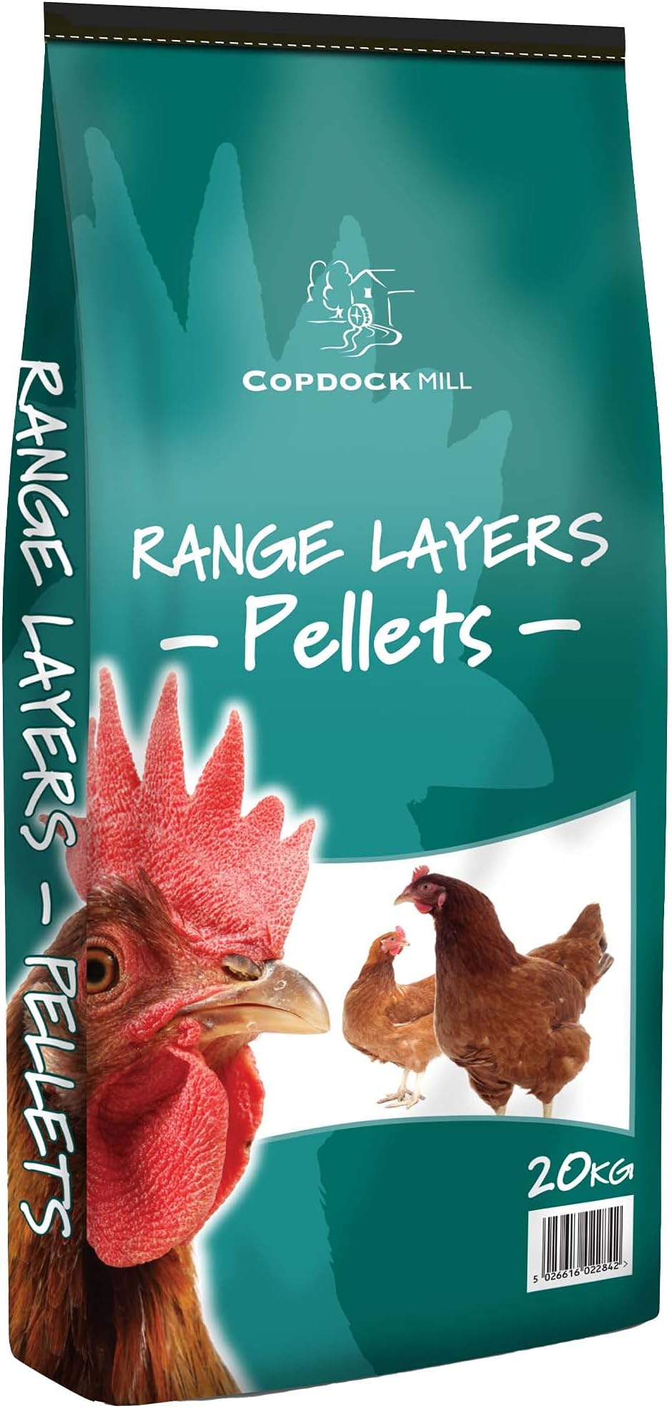 Copdock Mill Range Chicken Feed Layers Pellets 20kg Chicken Food for Hens and Laying Poultry