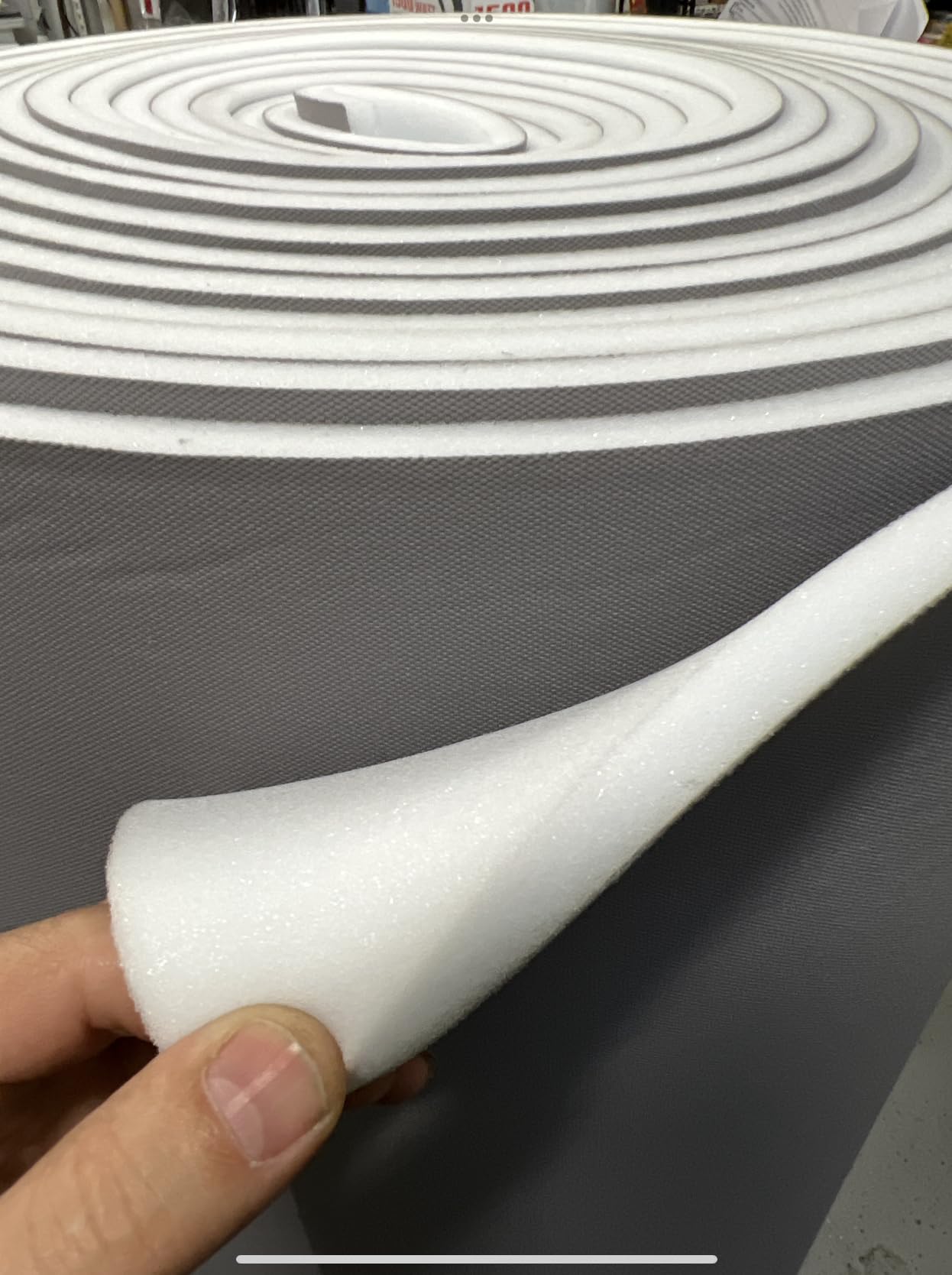 BayTrim SEW Foam Padding W/Scrim Backing Sold PER Yard (1/2" (0.5") On a roll)