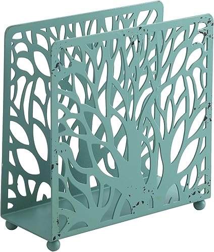 Servilletero de estilo rústico rústico de metal vintage para mesa, decoración de cocina, restaurante, picnic, decoración de cocina