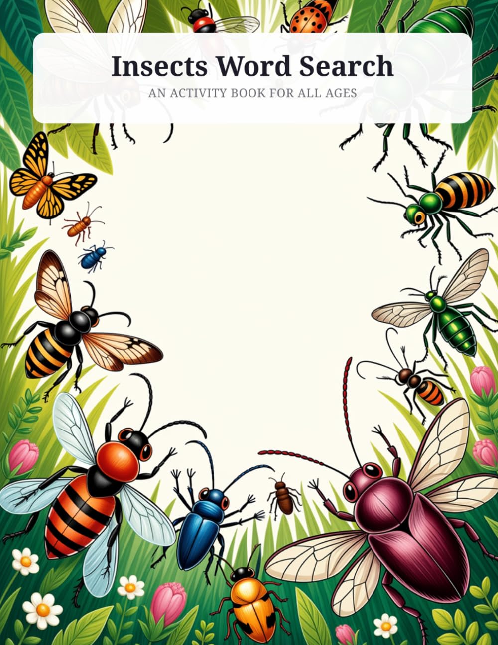 Insects Word Search: Challenging Puzzles Exploring the Fascinating World of Insects