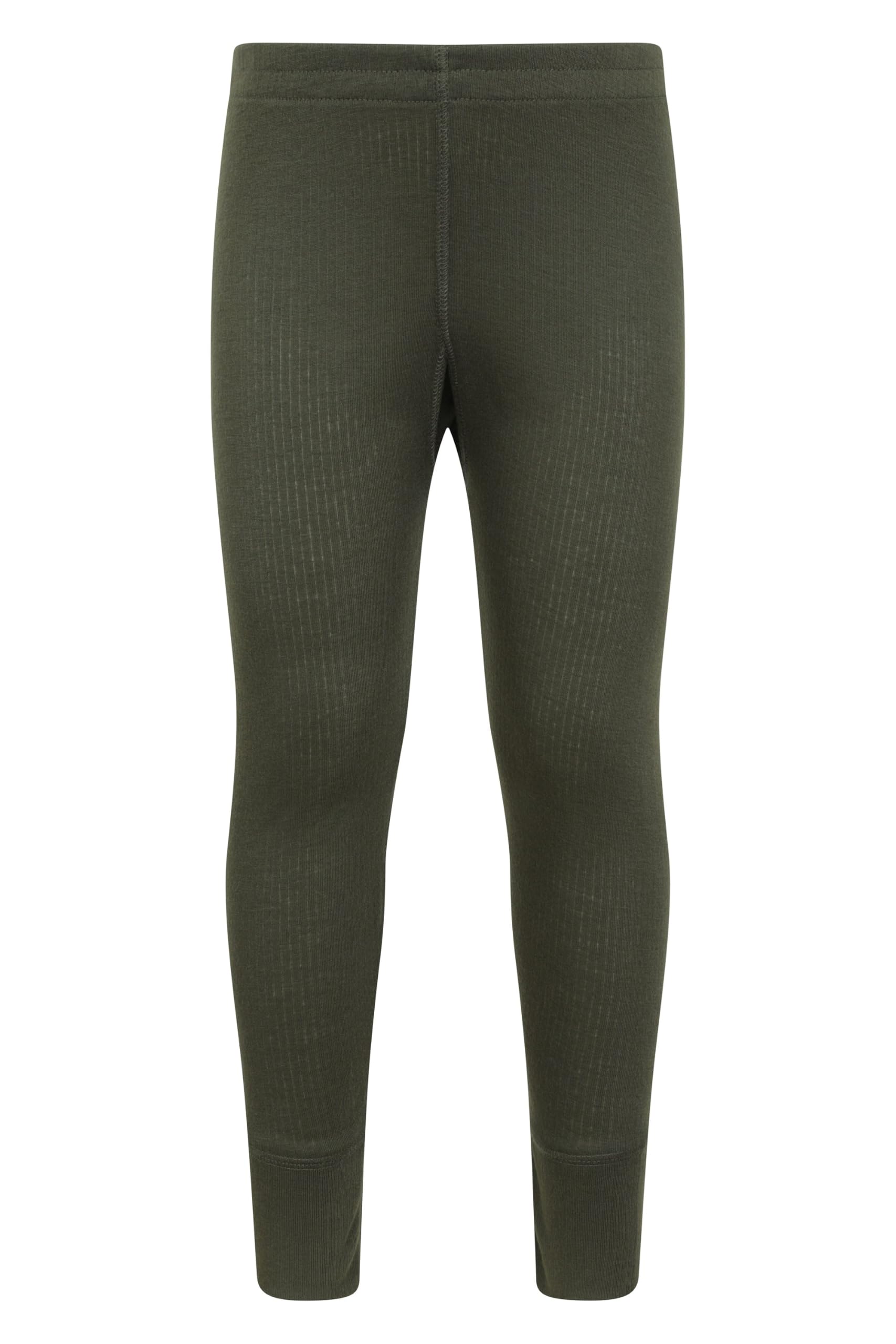 Mountain Warehouse Talus Kids Base Layer Thermal Pants - Moisture Wicking, Lightweight & Quick Drying Leggings, Boys & Girls - Spring Summer, Outdoors, Travelling Khaki Kids Size 9-10 Years