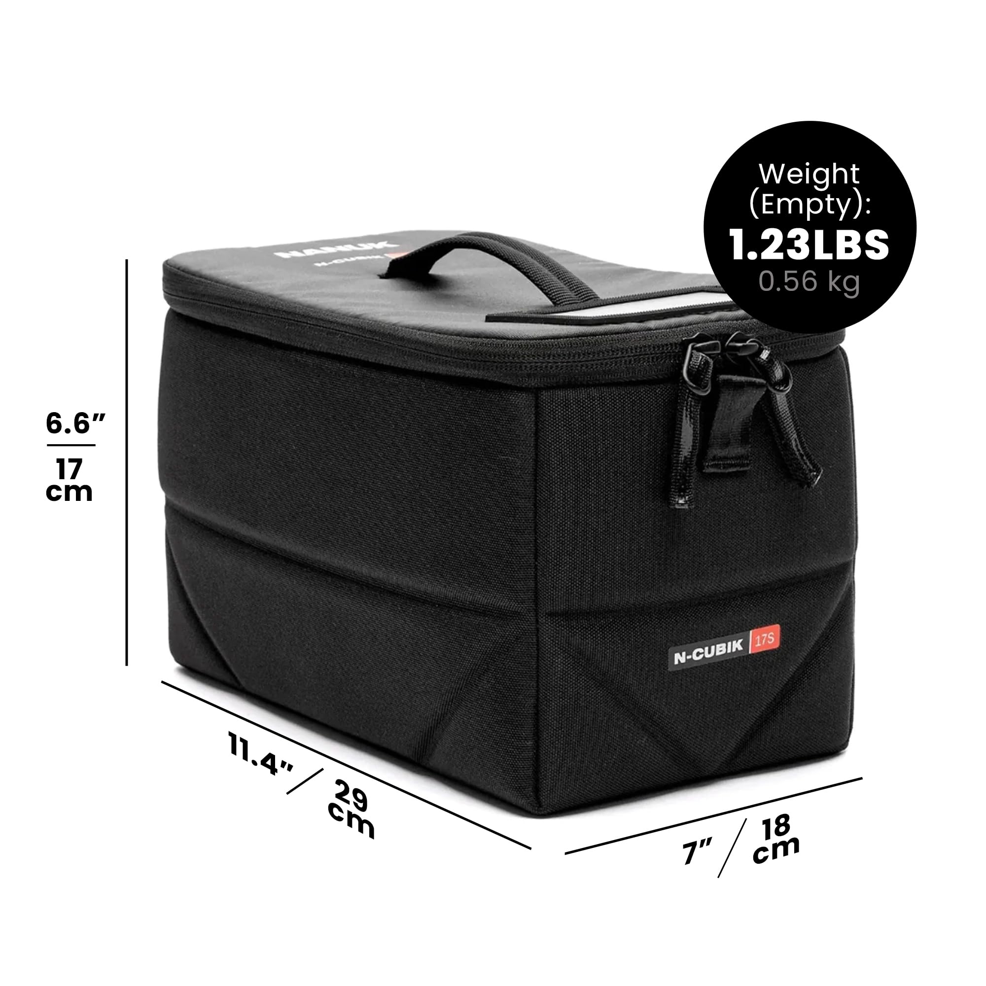 Nanuk N-Cubik 17S - Sistema organizzativo - Si adatta a custodie rigide impermeabili 938 e/o zaini da 30 l, 35 l, 40 l, nero
