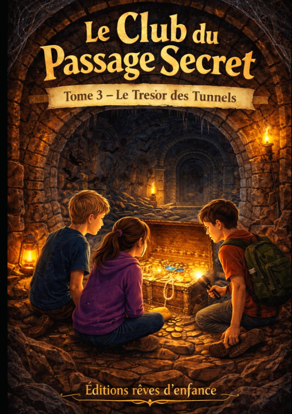 Le Club du Passage Secret – Tome 3: Le Trésor des Tunnels | Roman d’aventure et de mystère pour enfants 9-12 ans