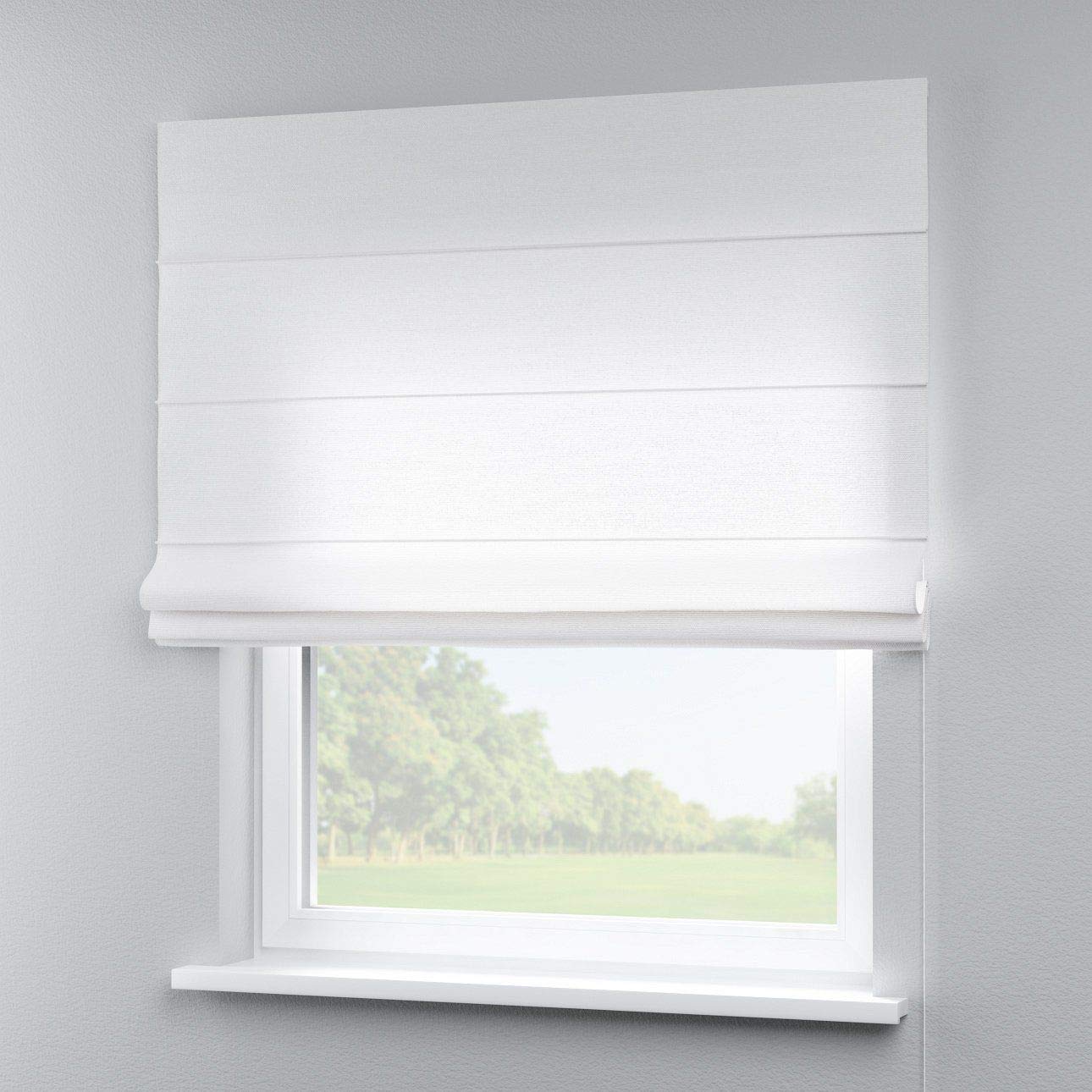 Dekoria 80 x 170 cm (80 x 170,2 cm) Capri Store Romain avec Accessoires – Blanc cassé