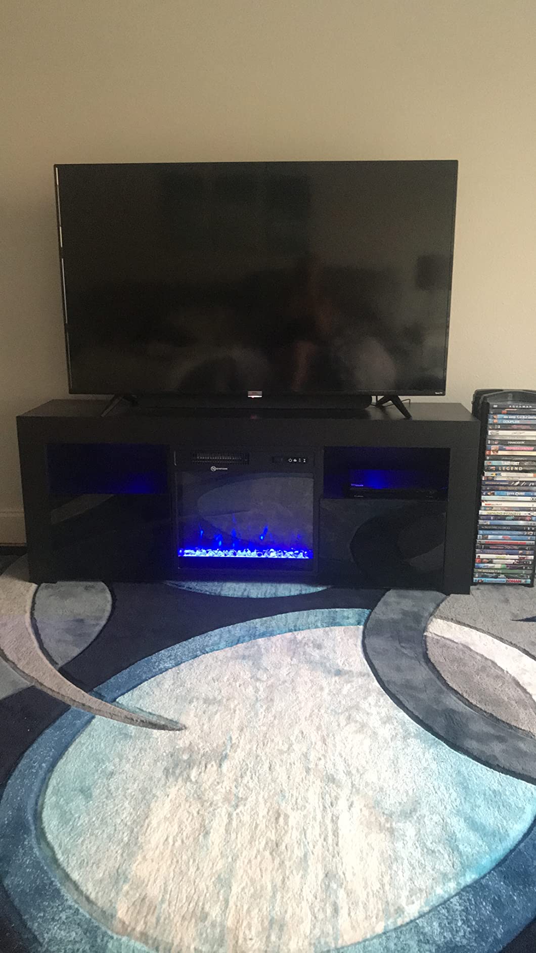 13/mo Finance Milano 145EF Electric Fireplace Modern 58" TV Stand