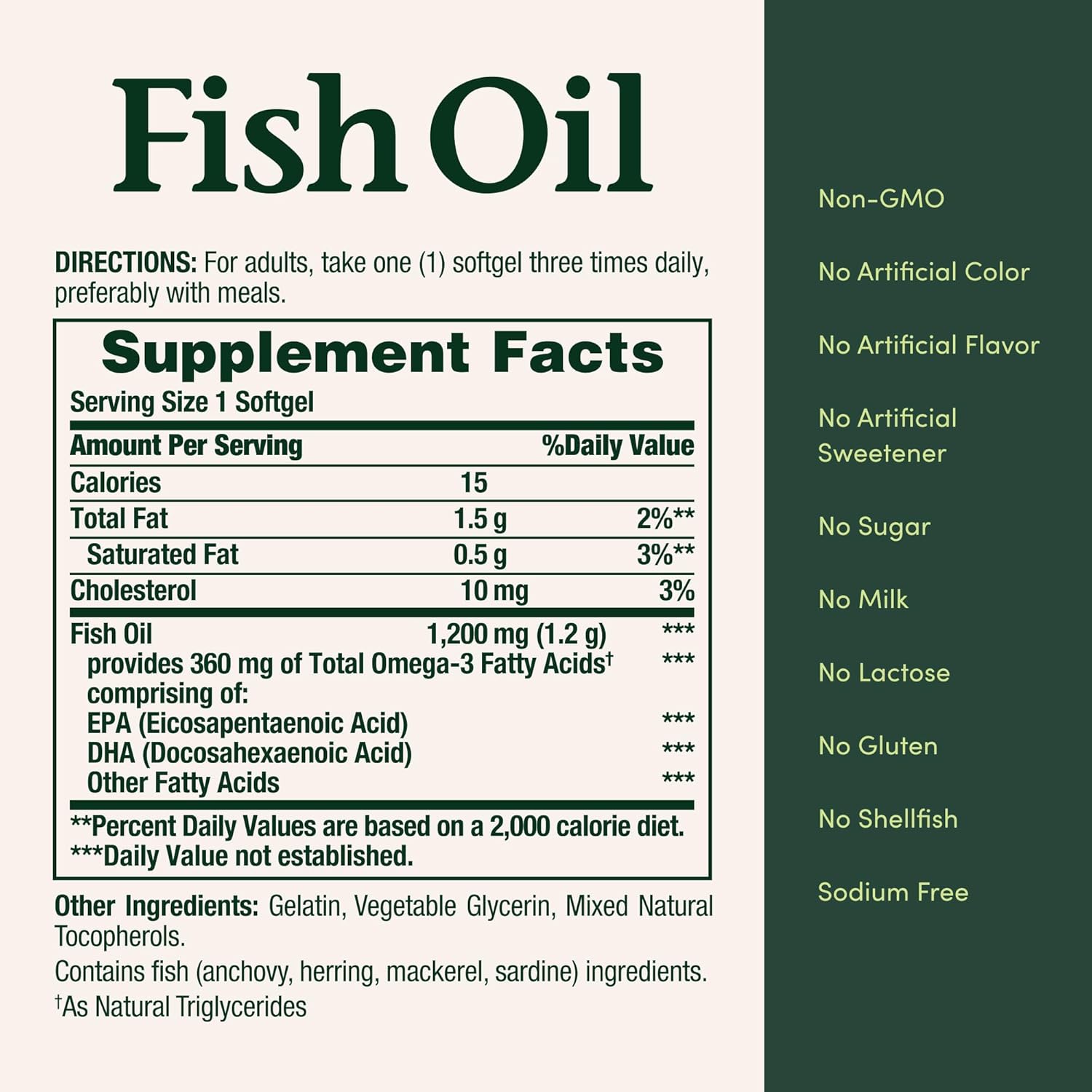 Natureís Bounty Fish Oil, 360 Count (Pack of Two)