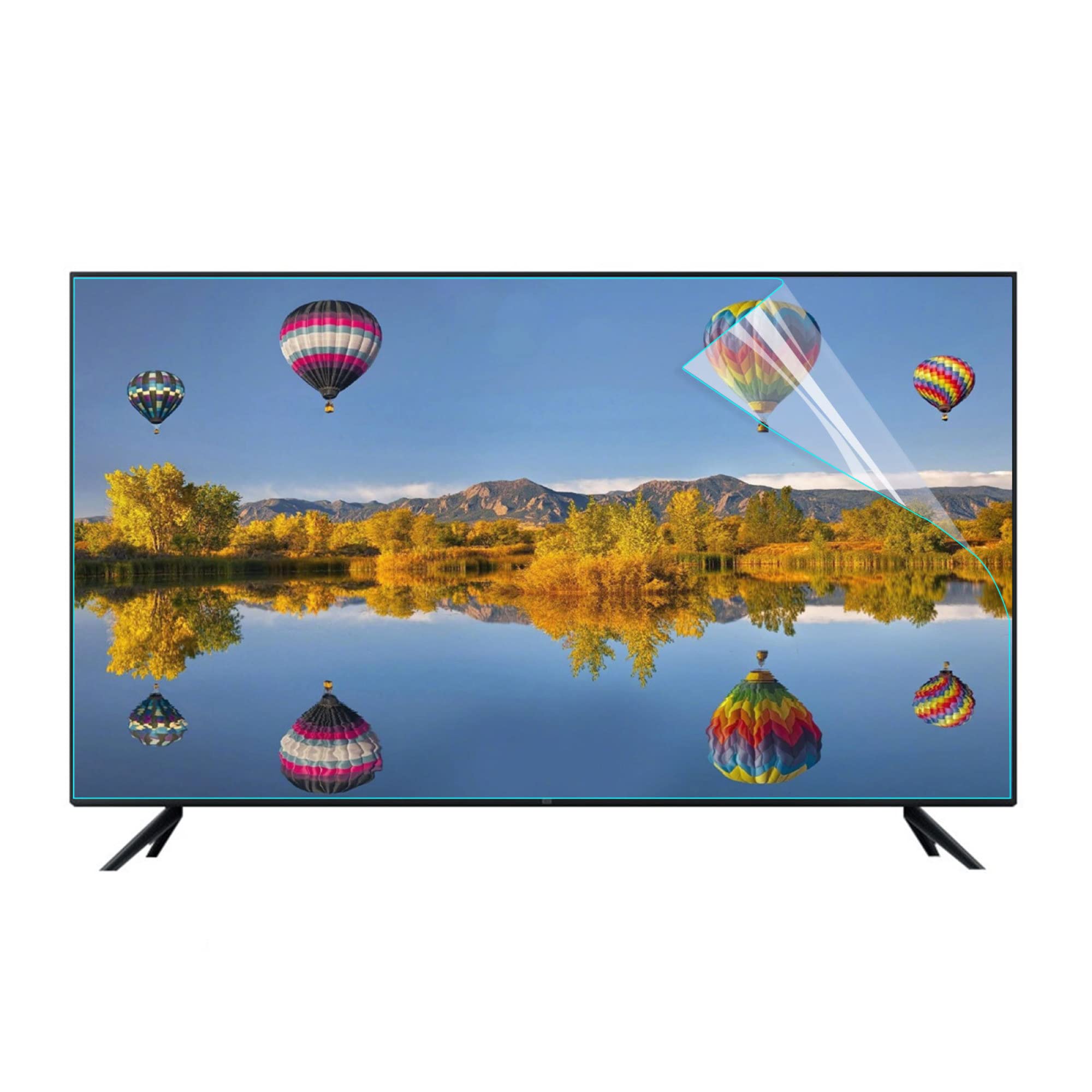 Osłona ekranu telewizora przed niebieskim światłem i promieniowaniem/matowa osłona przeciwodblaskowa, 32–65 cali do LCD 4K OLED QLED HDTV,Ochraniacze ekranu TV(34in 815x345mm)