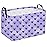 Sanjiaofeng Rectangular Valentine\'s Day Basket Love Storage Bins,Girls Storage Basket with Handles.Clothers,Books,Kid\'s Gifts Bins. (Purple love)
