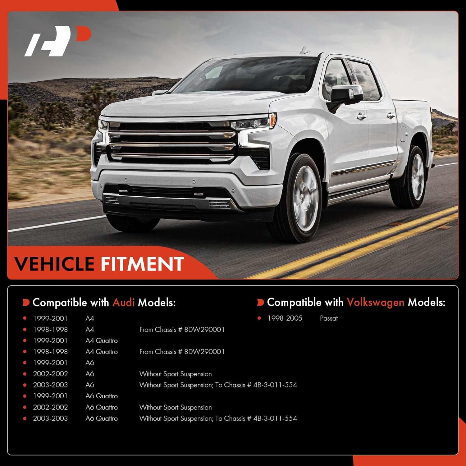 A-Premium Set of 6, Front Sway Bar Link, Inner Outer Tie Rod End, Compatible with Volkswagen Passat 1998-2005, Audi A4 1998-2001, A4 Quattro 1998-2001, A6 1999-2003, A6 Quattro 1999-2003