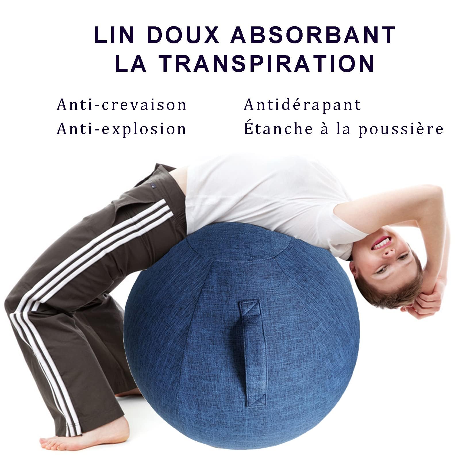 Sitzball Ergonomische Sitzmöbel Für Büro Und Heimbüro Atmungsaktiv Und Langlebig, Mit Tragegriff Und Bodenring, Inkl. Handpumpe,003,65cm