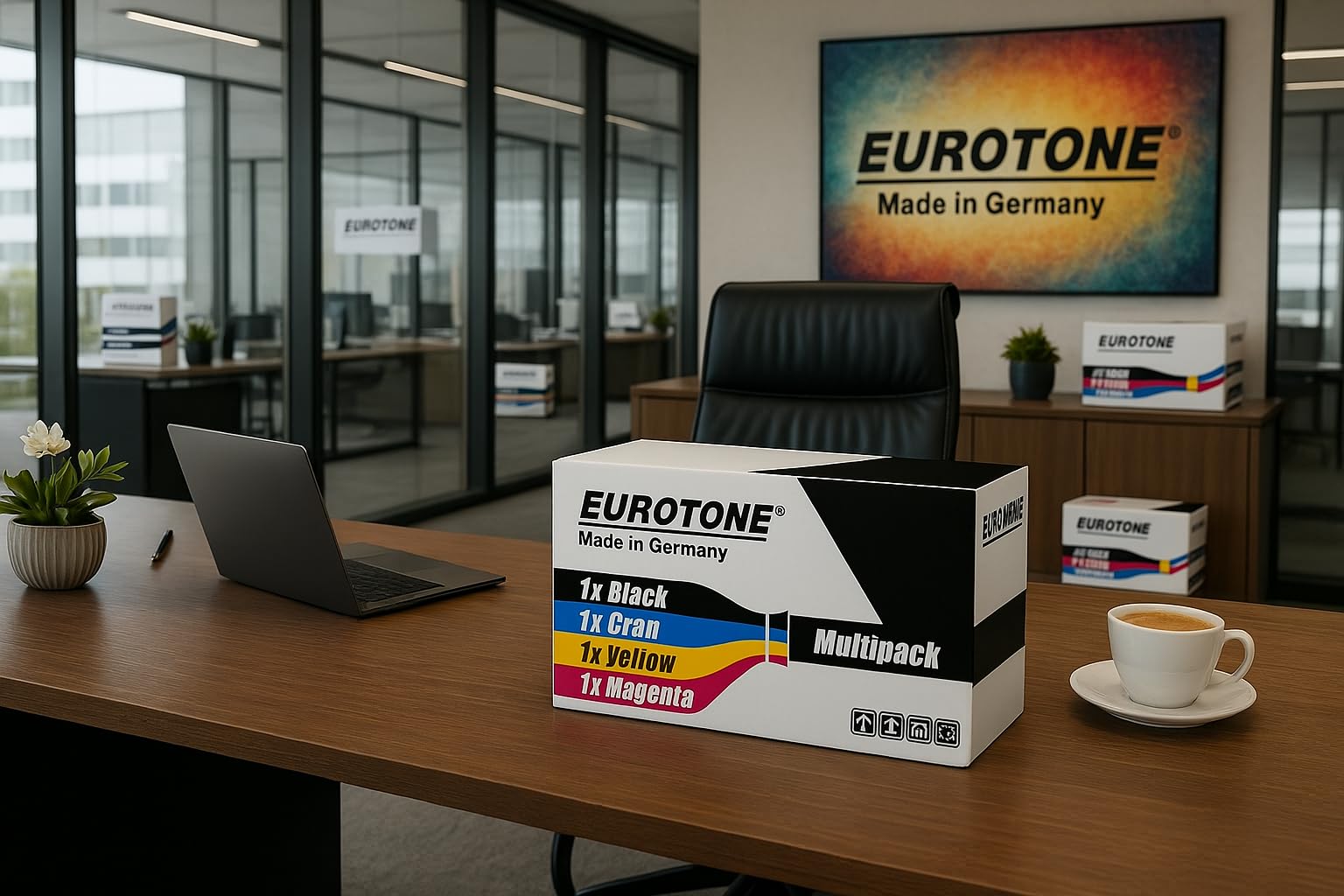 Eurotone Tóner compatible como repuesto para Utax 206ci 256ci sustituye al cartucho de tinta negro 652511010