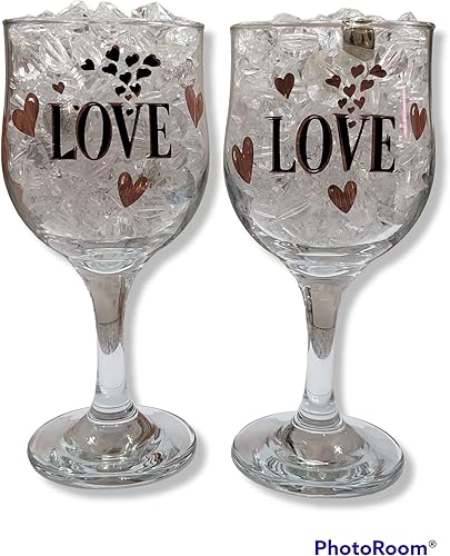 Miniatura 2 de Queen Unique Love Collection, decorativo, San Valentín, aniversario, compromiso, día de la madre, 13 onzas, juego de regalo de 2 piezas