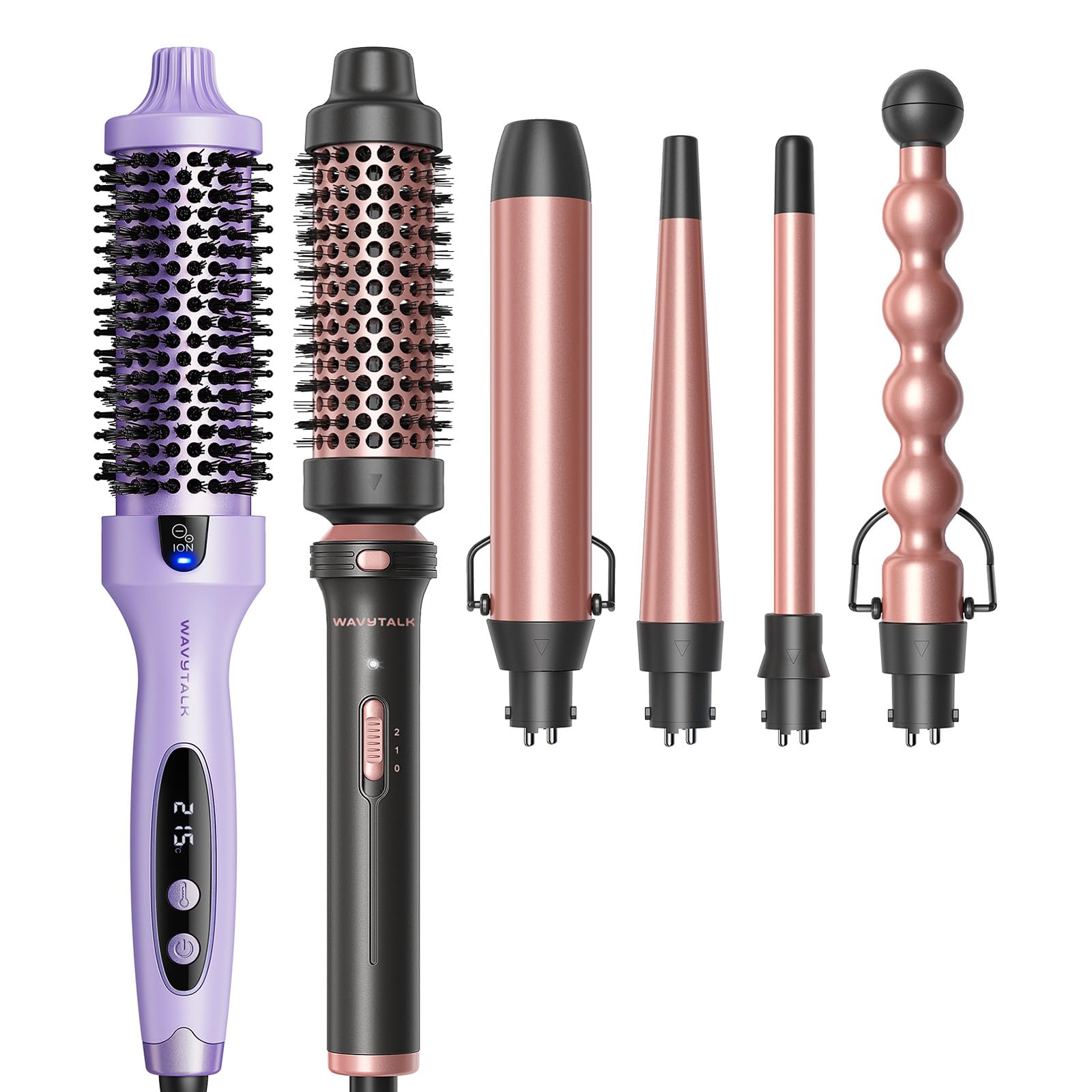 Wavytalk Blowout Boost Thermobürste Lila and Multi Curl 5-in-1 Lockenstab