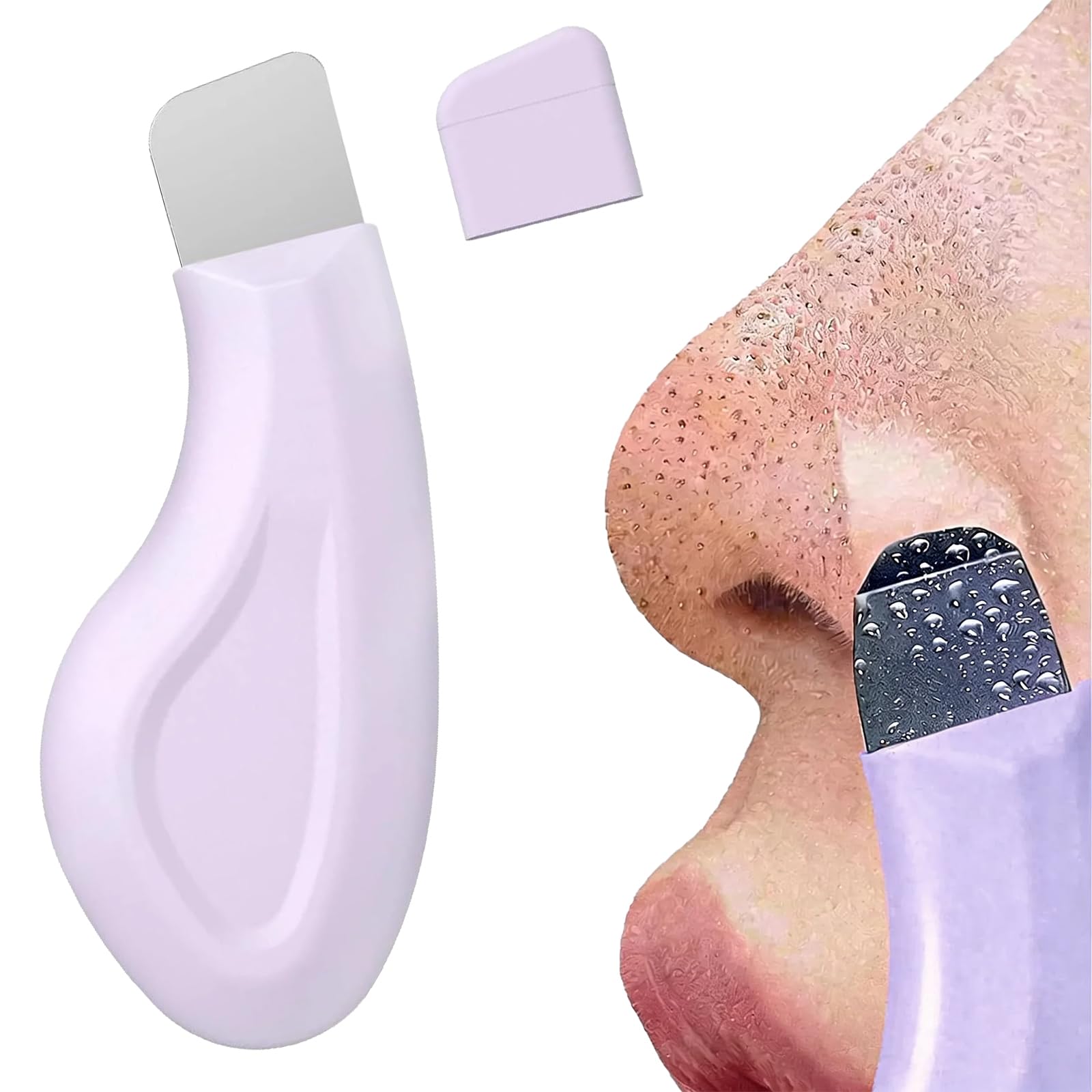 Blackhead Removal Tool, Silicone Face Scrubber for Deep Pore Cleansing, Black Head Remover for Nose, Chin & Forehead, Skin Care Tool for Men Women Acne Whitehead Comedones (Purple)-image-24