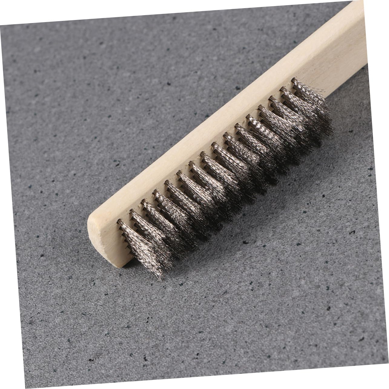 Gogogmee 2Pcs Stainless Steel Wire Brush with Comfortable Wooden Handle for Deep Cleaning Durable and Ergonomic for Tough Scrubbing Tasks and Hard to Clean Areas