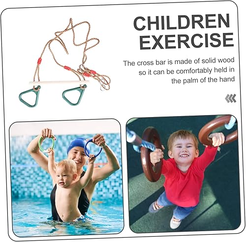 Miniatura 7 de Elegante anillo colgante columpio para niños, material resistente, columpio seguro para niños, color aleatorio