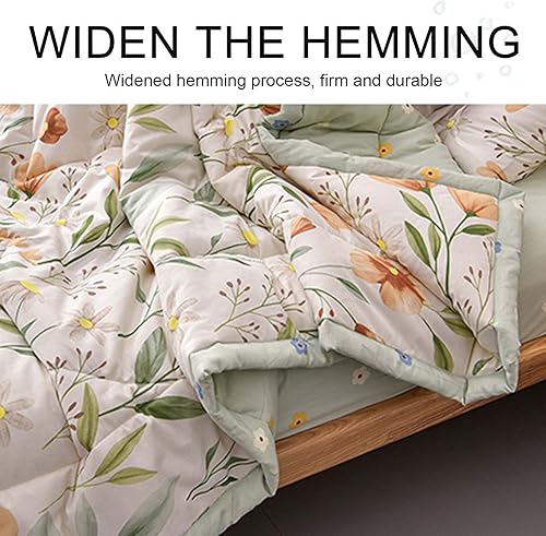 Miniatura 7 de Juego de edredón reversible de microfibra suave y ligera, para todas las estaciones, F, 59.1 x 78.7 in