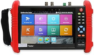 Wsdcam 7 Inch All in One IPS Touch Screen IP Camera Tester Security CCTV Tester Monitor with SDI/TVI/AHD/CVI/POE/4K H.265/1080p HDMI in&Out/RJ45-TDR/Firmware Update Upgraded 9800ADHS-Plus