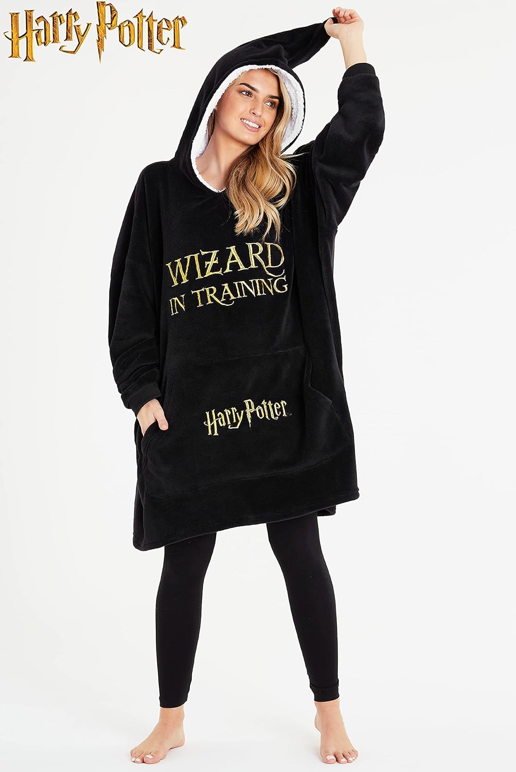 Harry Potter Oversized Blanket Hoodie Gifts for Women, Men, Adults Teens, Fleece Wearable Blanket with Hood and Pocket - Image 6