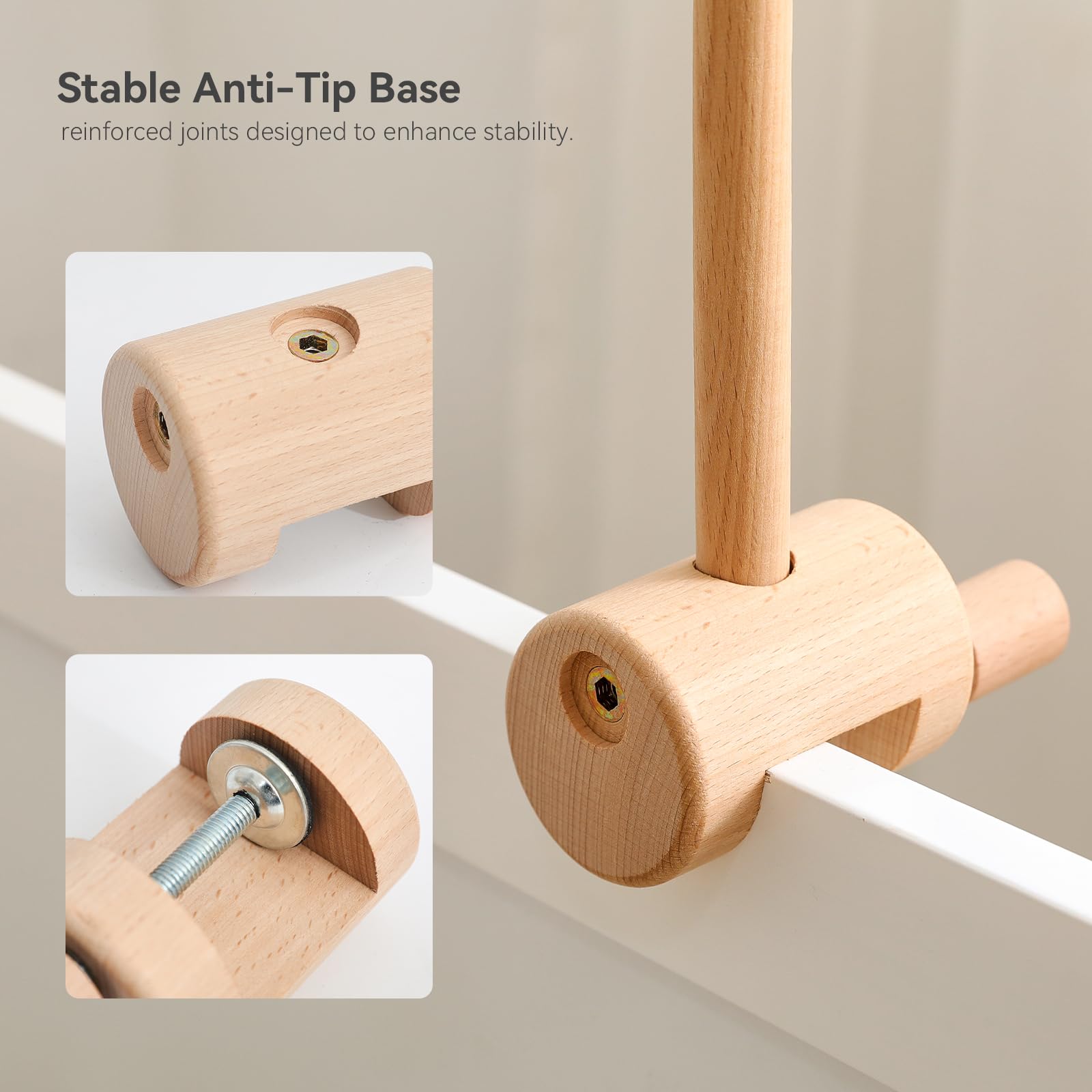 let's make Mobile Holder Wood for Baby Cot Baby Mobile Hanger with 360° Vertical Adjustment - Image 3