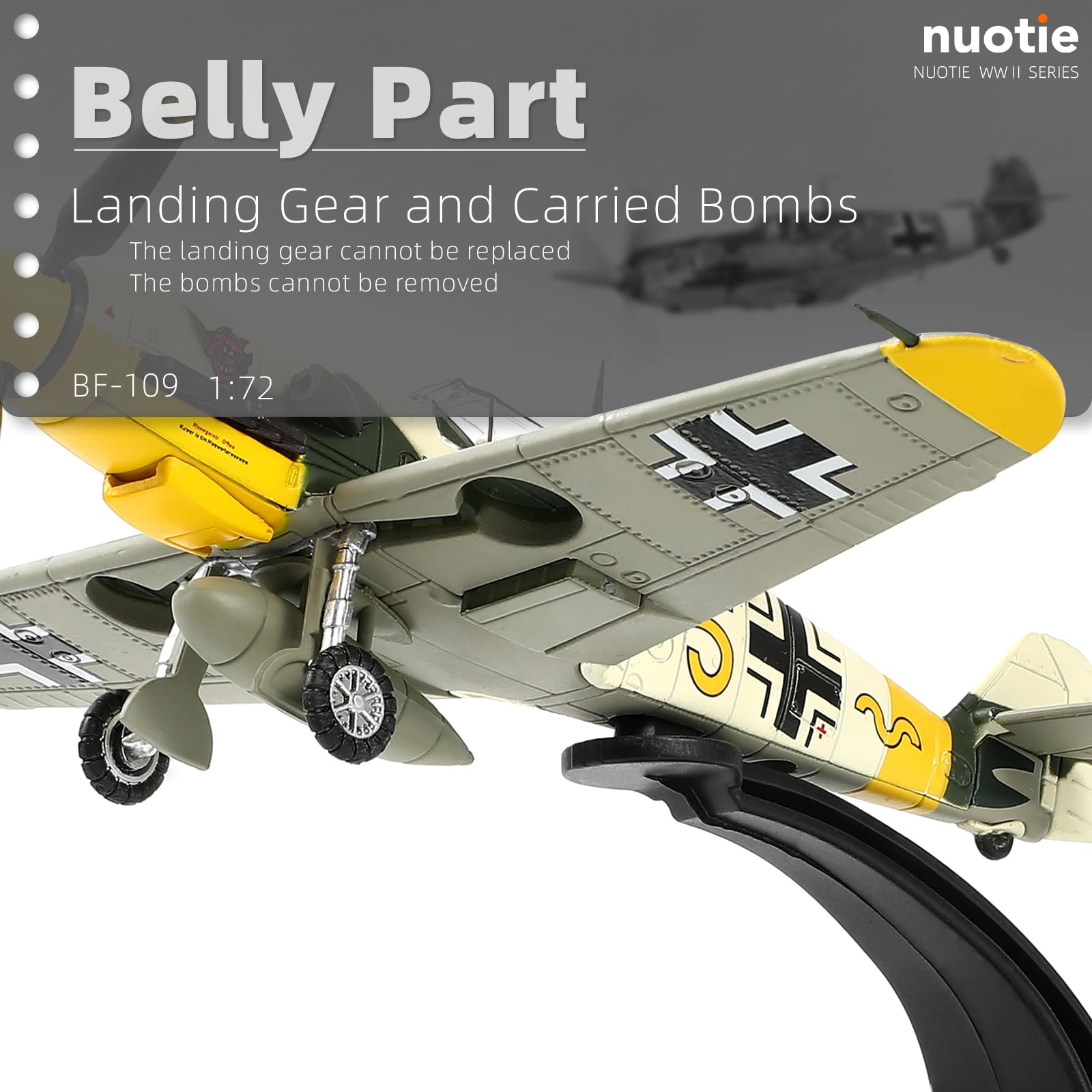 ユニマックス ドイツ空軍 メッサーシュミット BF 109G-6 ダイキャスト