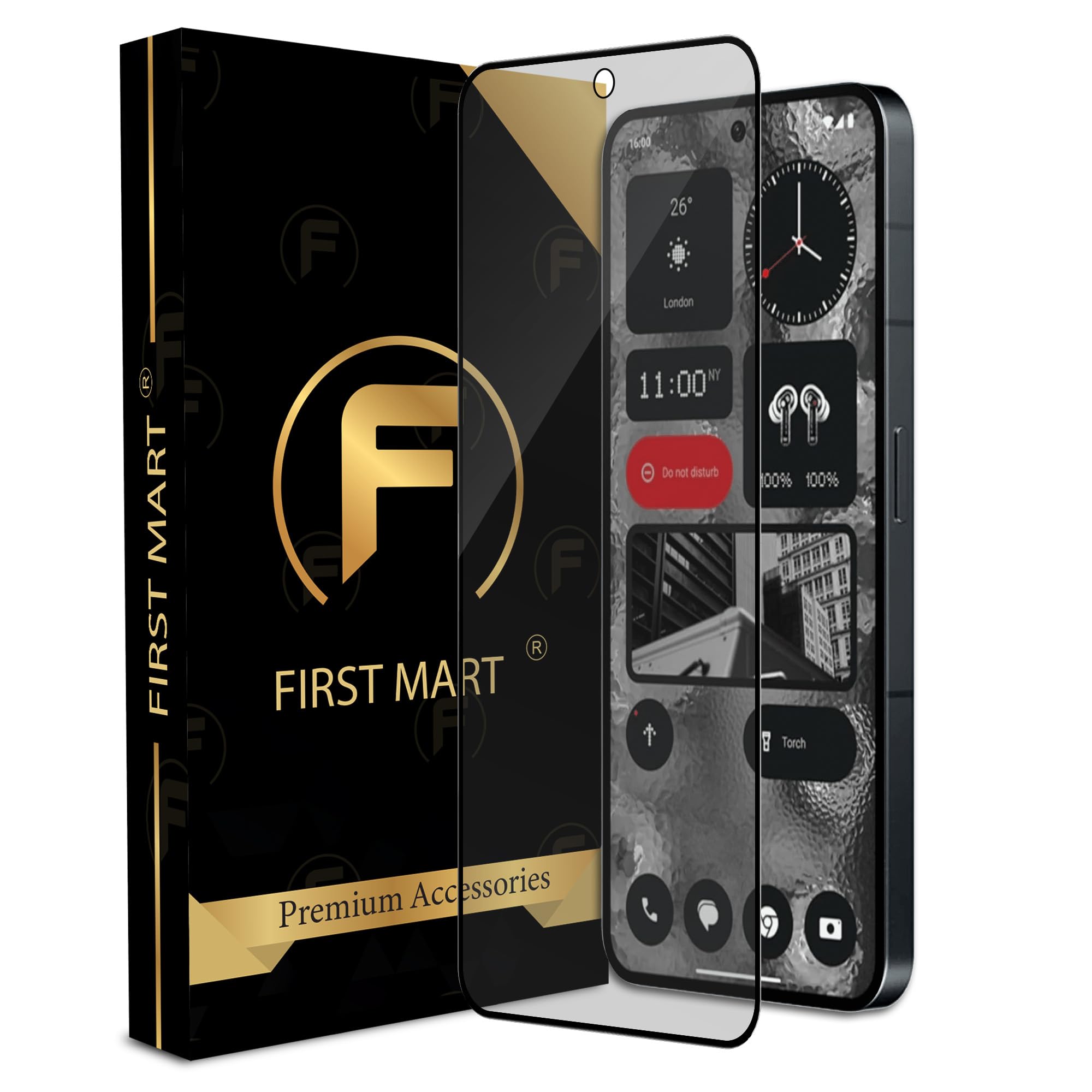 FIRST MART Matte Tempered Glass for Nothing Phone 2 5G with Edge to Edge Coverage and Easy Installation Kit, Matte Finish, Pack of 1 (B0CCMLM6VL) Amazon Price History, Amazon Price Tracker