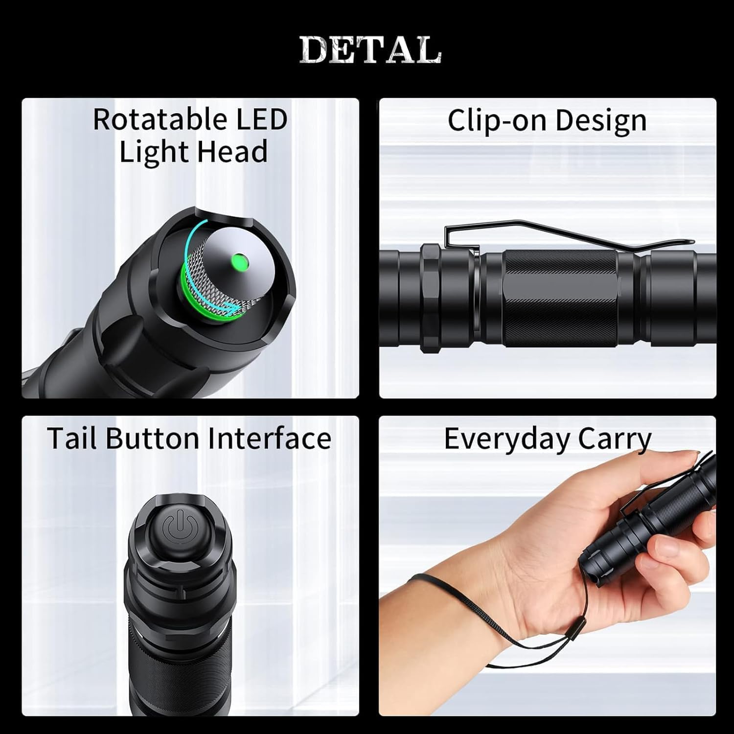 4000 Ultra-High Lumens Iaser P0lNTER with Rechargeable Set - Aluminum Alloy with 5 Modes for Outdoor and Emergency Use (Red) — view 6