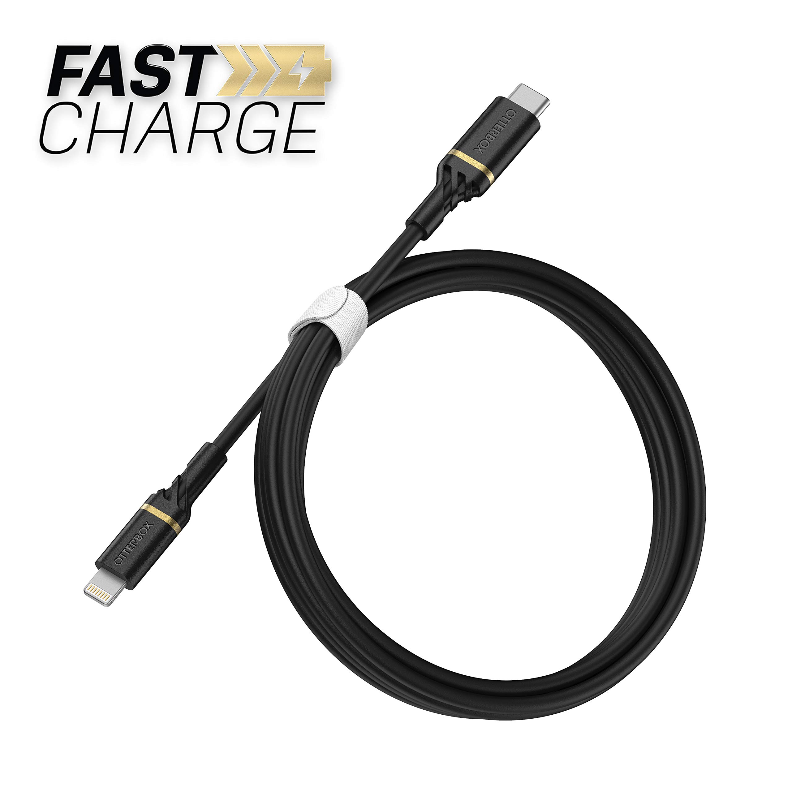 OtterBox cavo USB-C a Lightning, di ricarica Fast Charging ultra resistente per iPhone e iPad, certificato MFi, ultra robusto, testato per pieghe e flessibilità, 1M, Nero