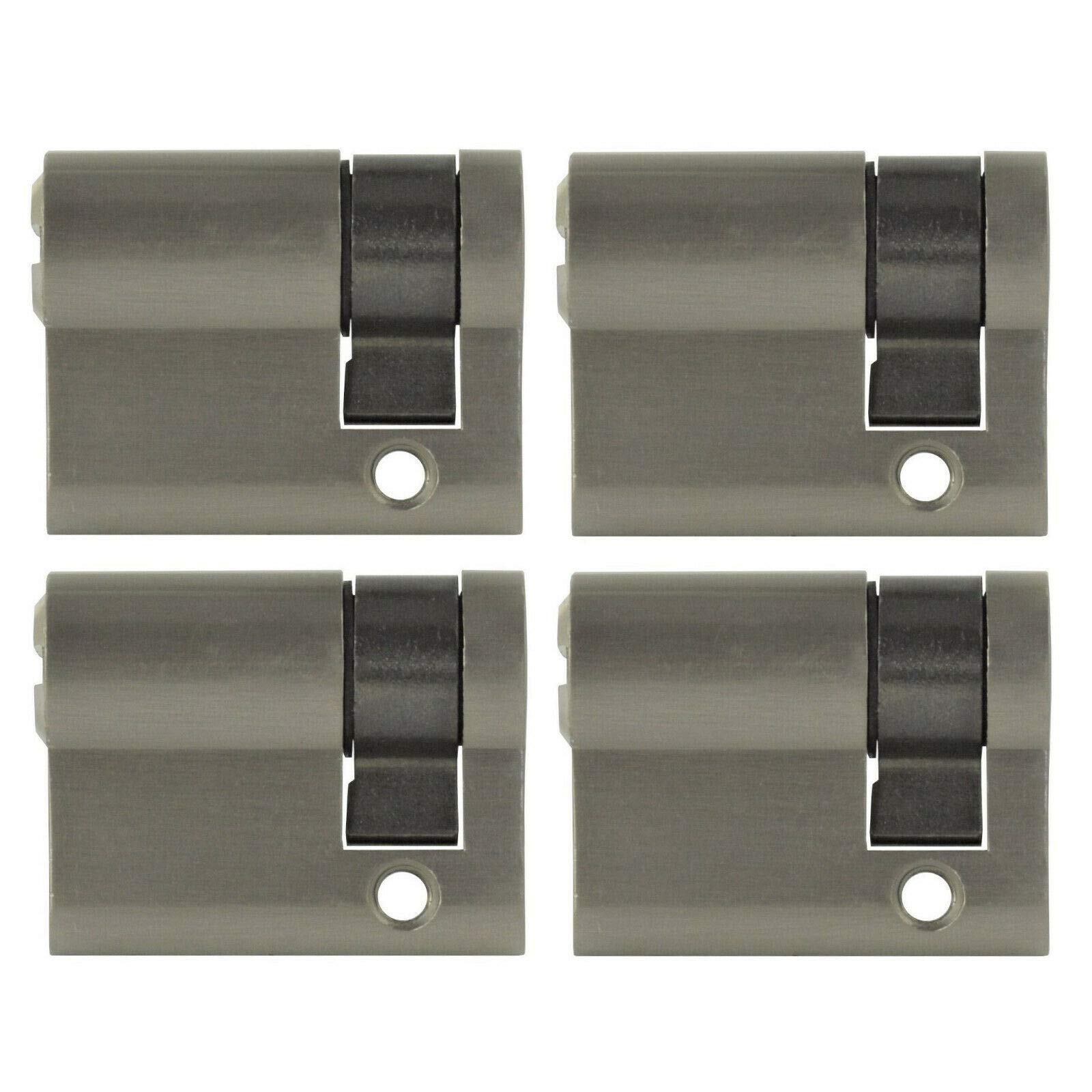 4x Halbzylinder verstellbar 40 mm 30/10 gleichschließend inkl. 20 Schlüssel