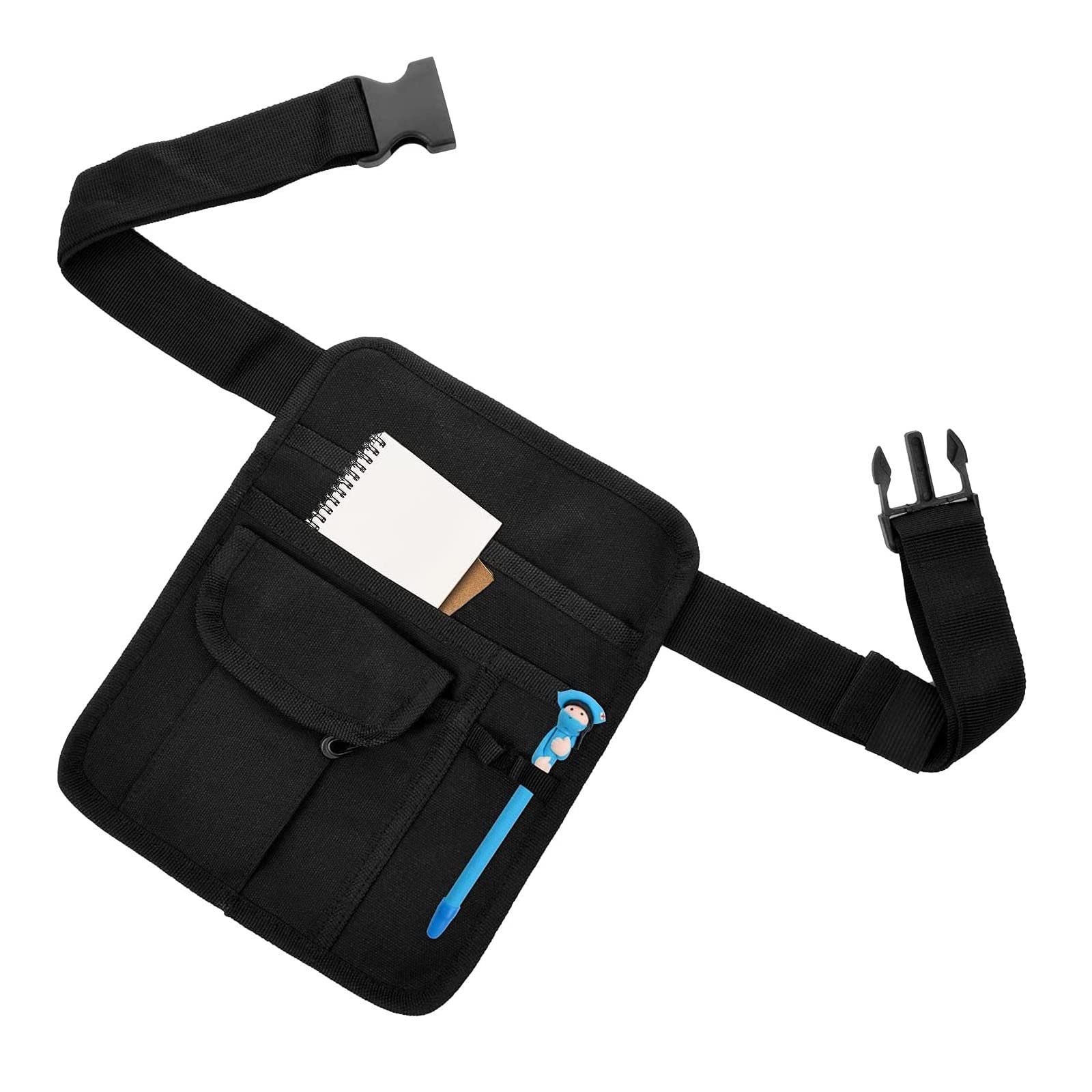 HCCTOZZ Canvas Adjustable Restaurant Order Waist Bag, KTV Waiter Order Waist Belt Fanny Pack Belt Organizer Tool Waist Bag