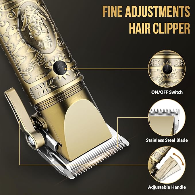 🔥 Men's Haircutting Kit: T-Blade Trimmer, Foil Shaver & Clippers 🔥