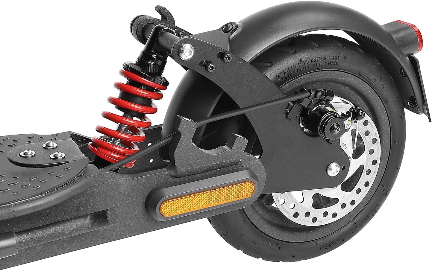 Lveofielygi Rear Suspension Fender Taillight Kit Red Shock Absorber Set Compatible with Xiaomi Pro/Pro2 Electric Scooter, Mudguard Support Replacement Parts Repair Accessories for Scooter