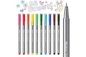 10-Color Aesthetic Felt Drawing Pens: An Artistic Addition to Your Stocking Stuffers