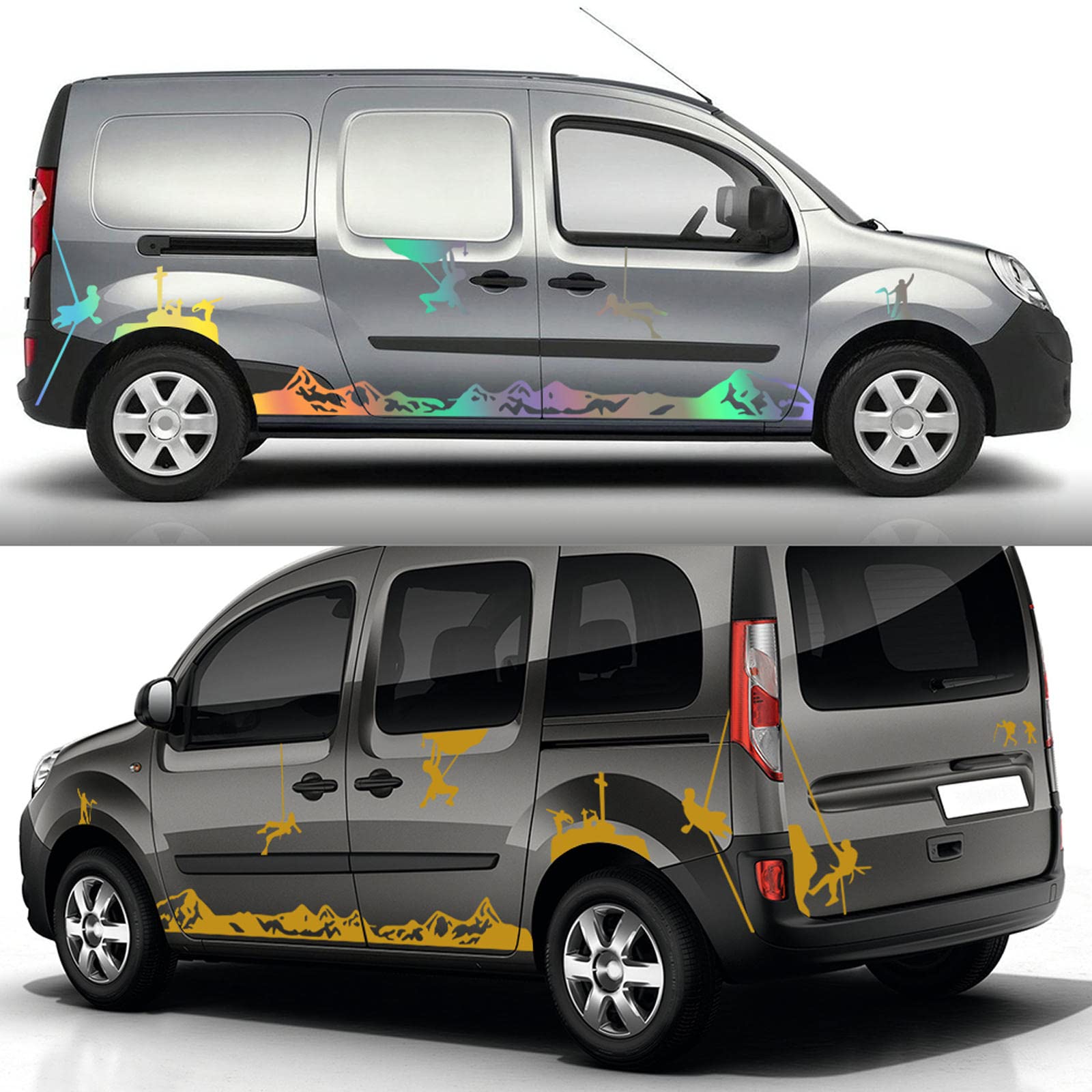 2 Autocollants Vinyle Pour Portières Renault Kangoo – Faciles à Poser, Personnalisables – Décoration Stylée Et Résistante - 8