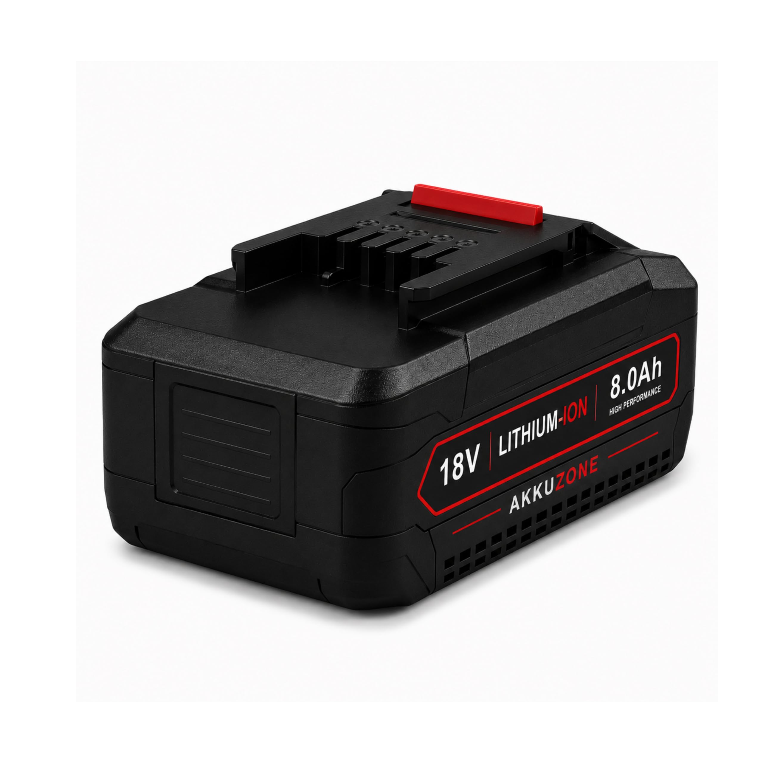 Batería de repuesto de 18 V y 8,0 Ah compatible con Einhell Power X-Change – Batería de ion de litio con indicador LED de estado de carga y sistema de gestión de batería