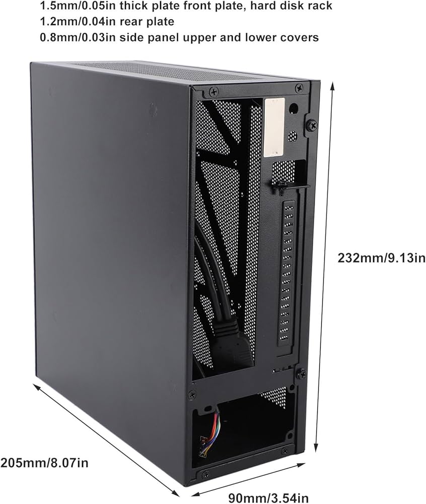 Mini-ITX PCケース Amazon.co.jp: 小型ITX PCケース、スチール製マイクロITXケースPC