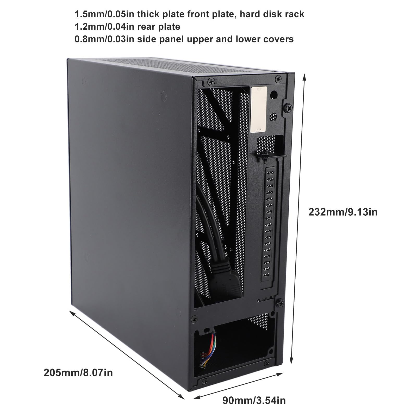 Case PC ITX Portatile In Alluminio E Acciaio – 8,1 Litri, USB 3.0 E Type-C, Supporta Scheda Madre ITX, GPU Singola E Alimentatore SFX, 312x135x193 Mm