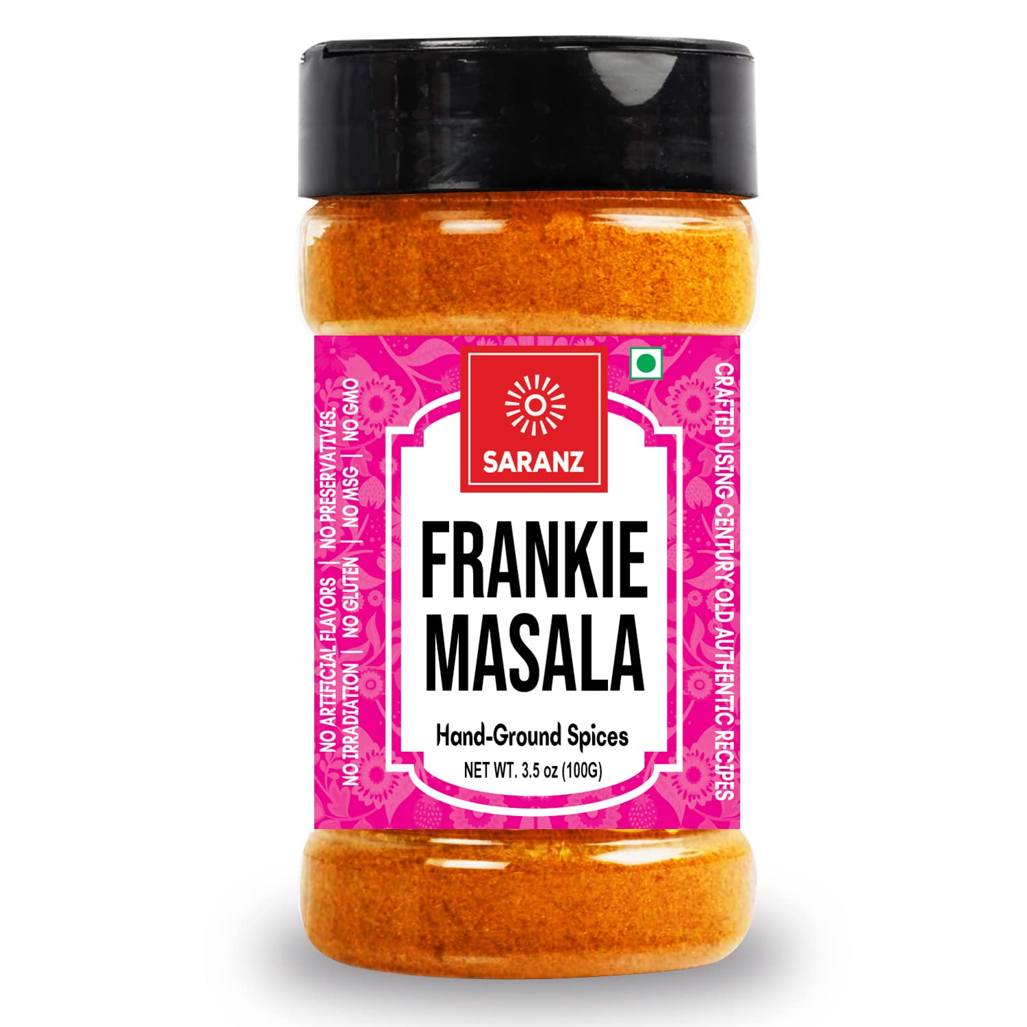 SARANZ Frankie Masala |Naturally Picked Frankie Spice Powder|Made With Pomegranate Seeds, Dry Mango Powder,Red Chilli Powder, Dhania,Jeera and Garam Masala|Used in Paneer,Veg,Kathi Rolls,Tacos-100 Gm (B09V58TVS9) Amazon Price History, Amazon Price Tracker
