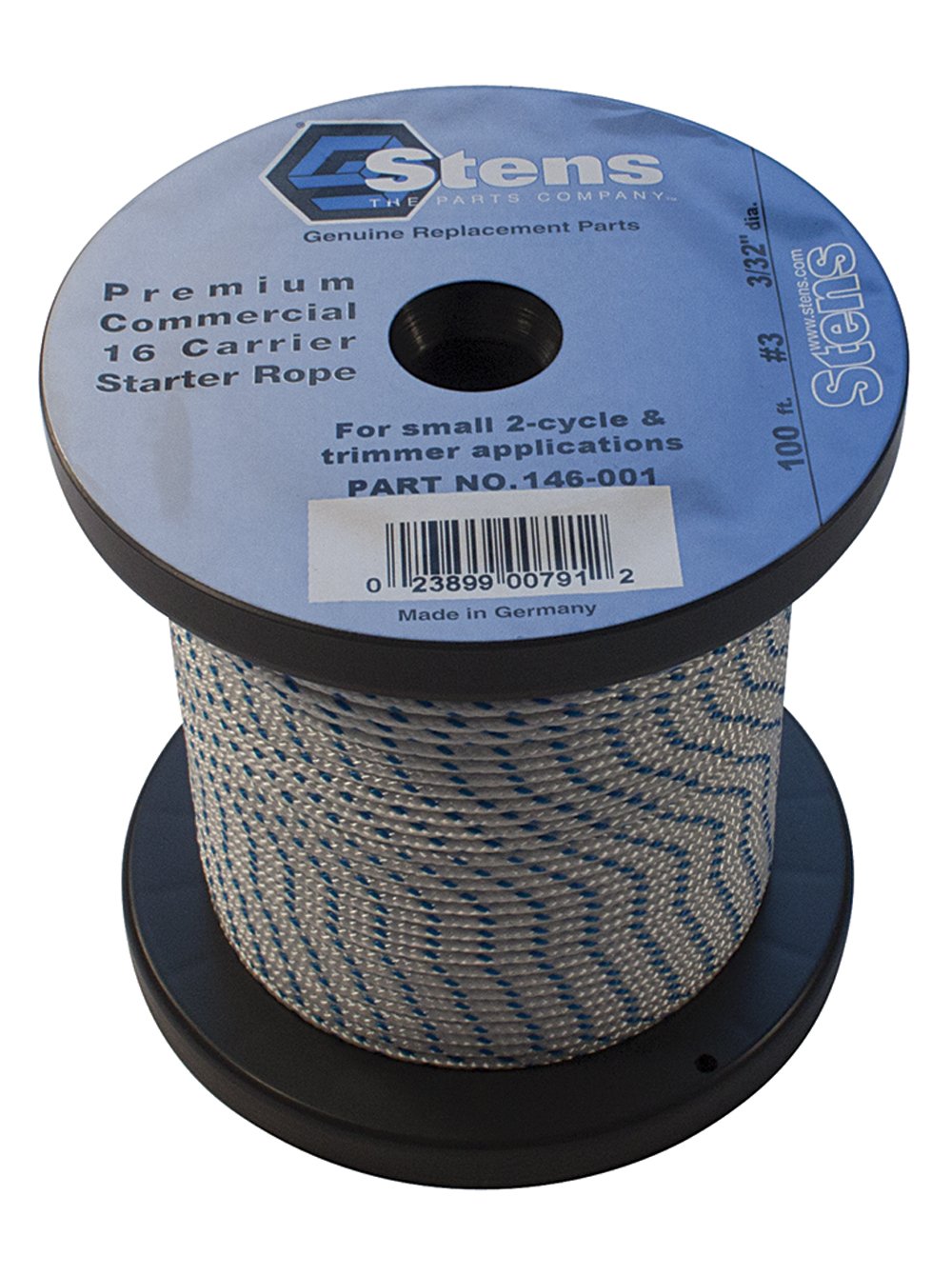 Stens 100' Solid Braid Starter Rope 146-001#3 Solid Braid